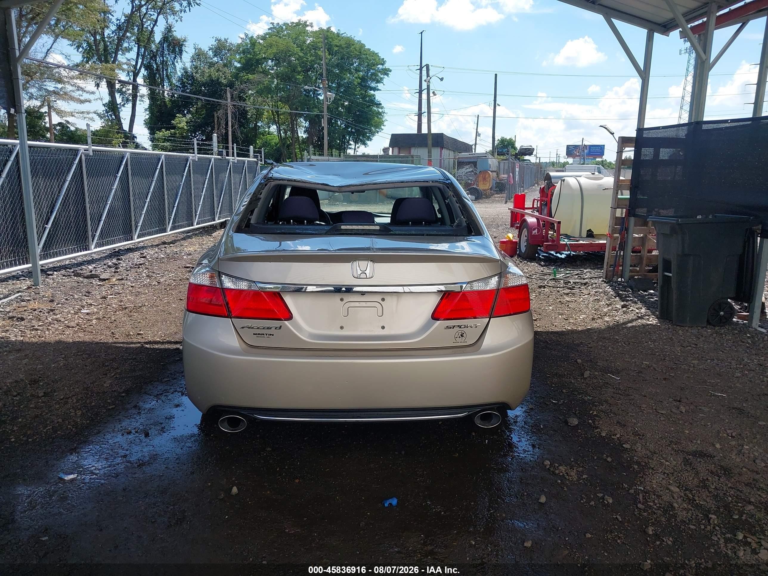 2013 Honda Accord Sport Бежевый vin: 1HGCR2F50DA280876