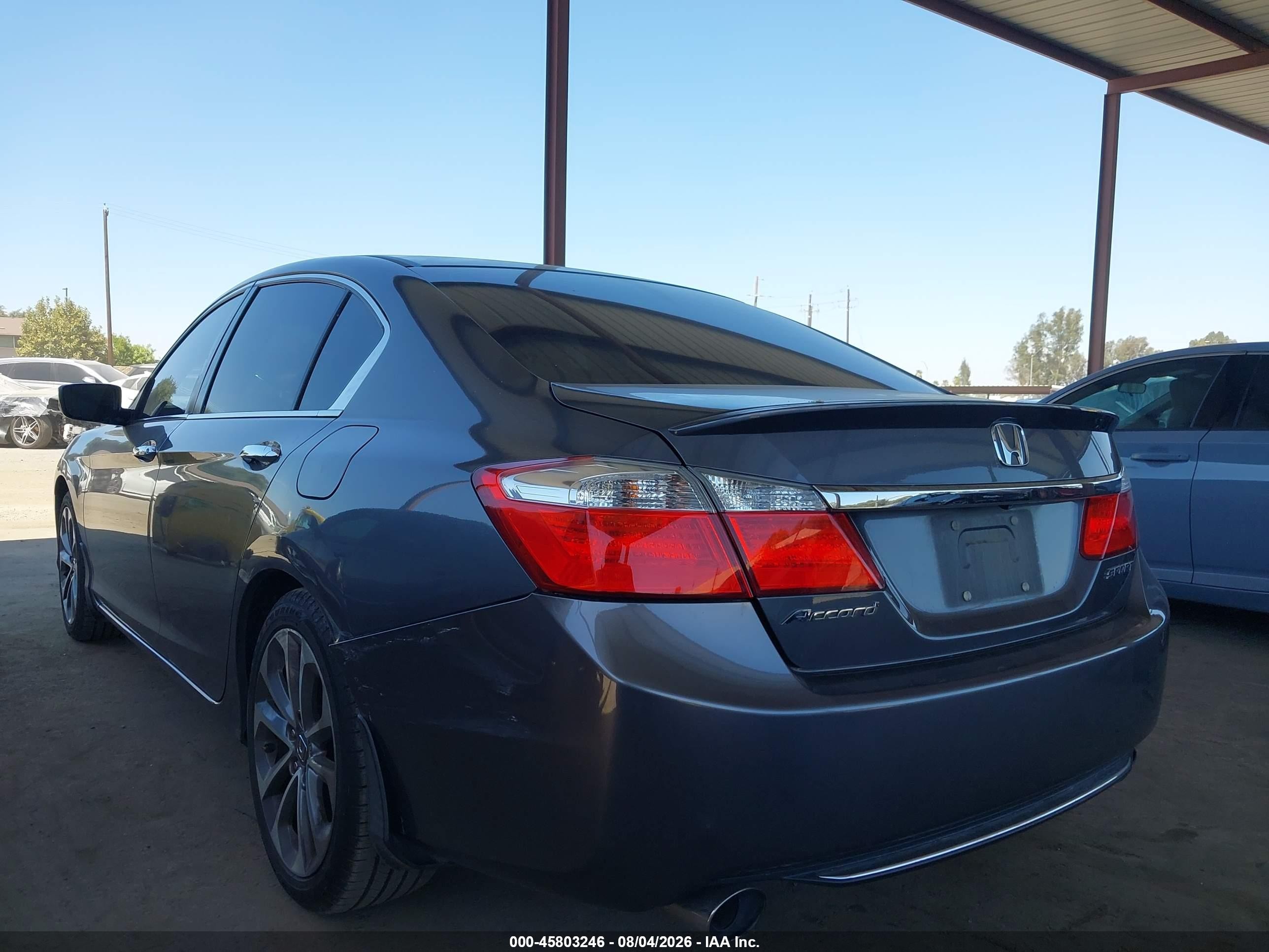 2013 Honda Accord Sport Gray vin: 1HGCR2F50DA280957