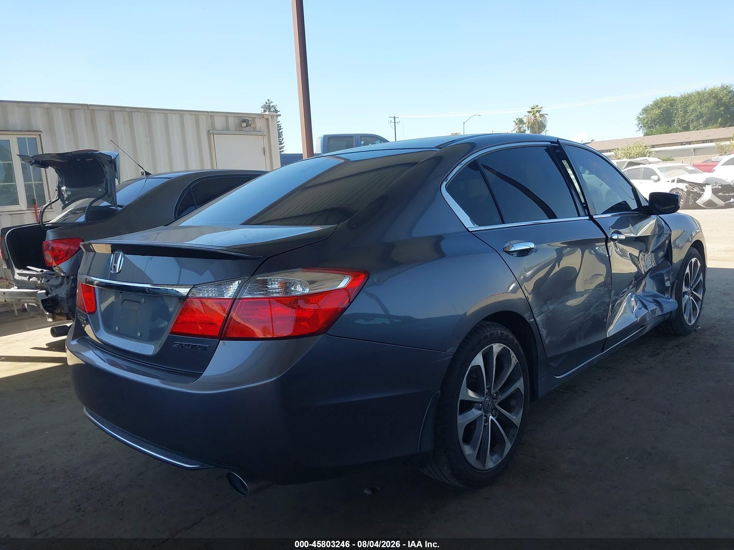2013 Honda Accord Sport Gray vin: 1HGCR2F50DA280957