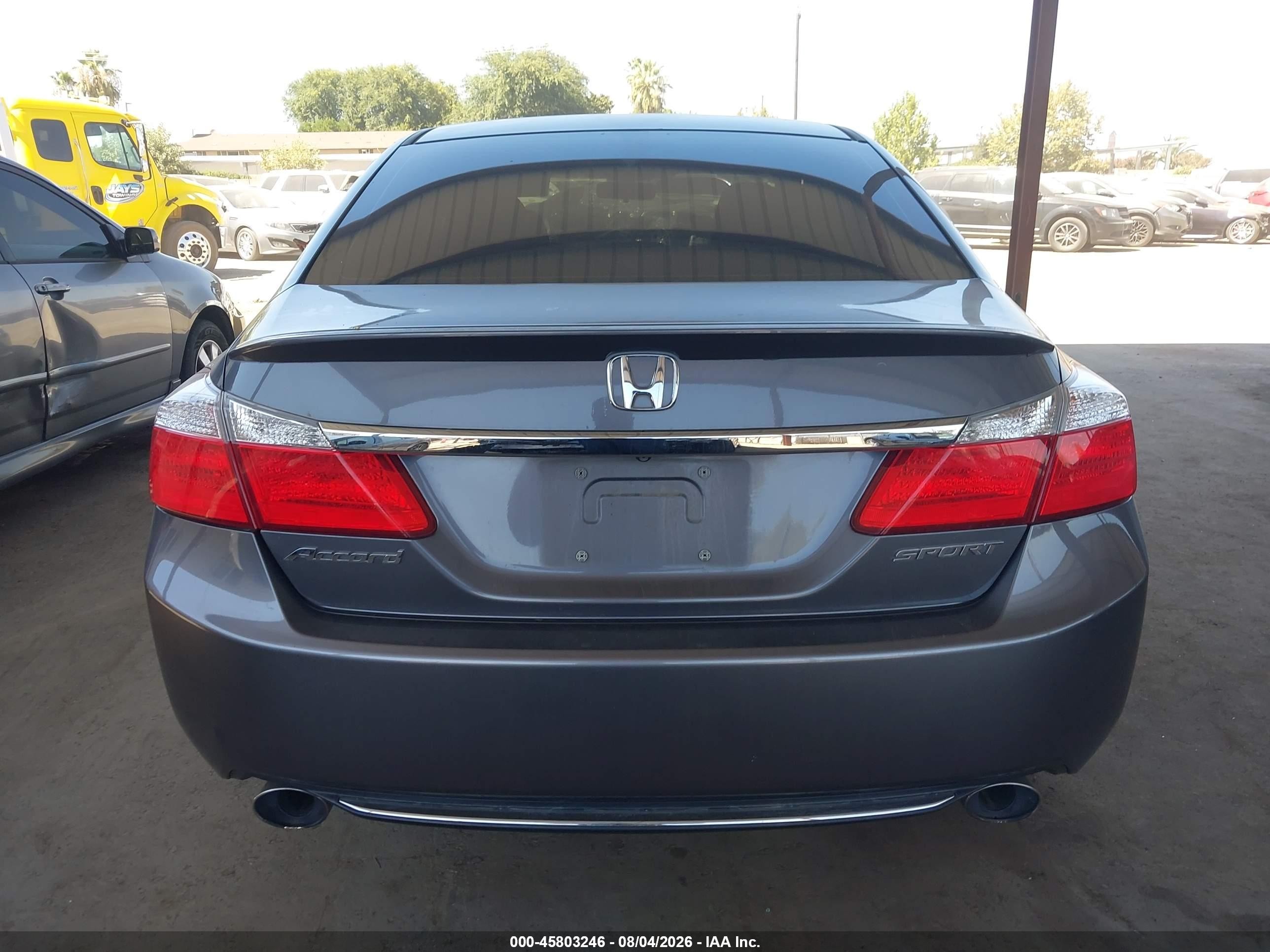 2013 Honda Accord Sport Gray vin: 1HGCR2F50DA280957