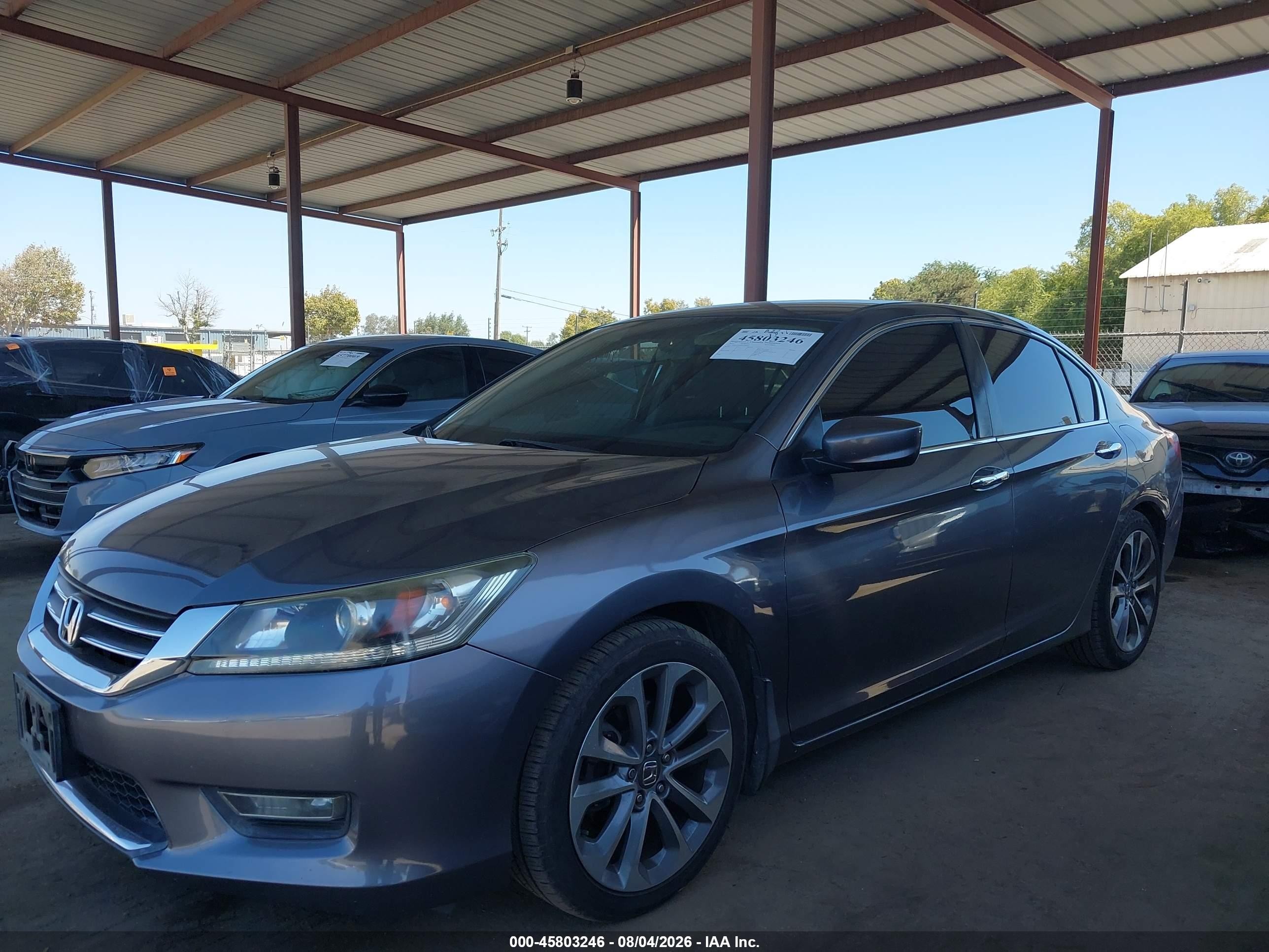 2013 Honda Accord Sport Gray vin: 1HGCR2F50DA280957
