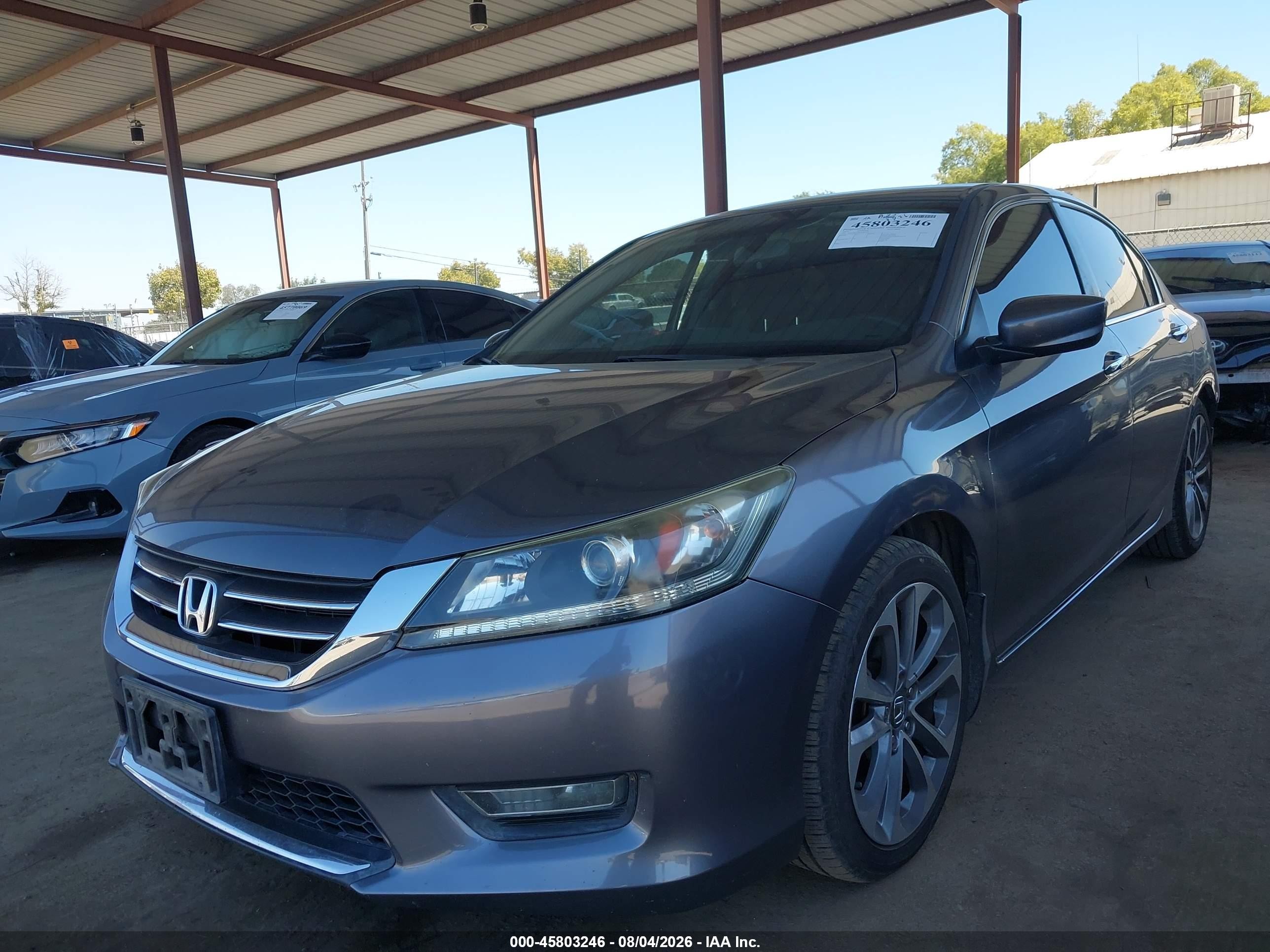 2013 Honda Accord Sport Gray vin: 1HGCR2F50DA280957