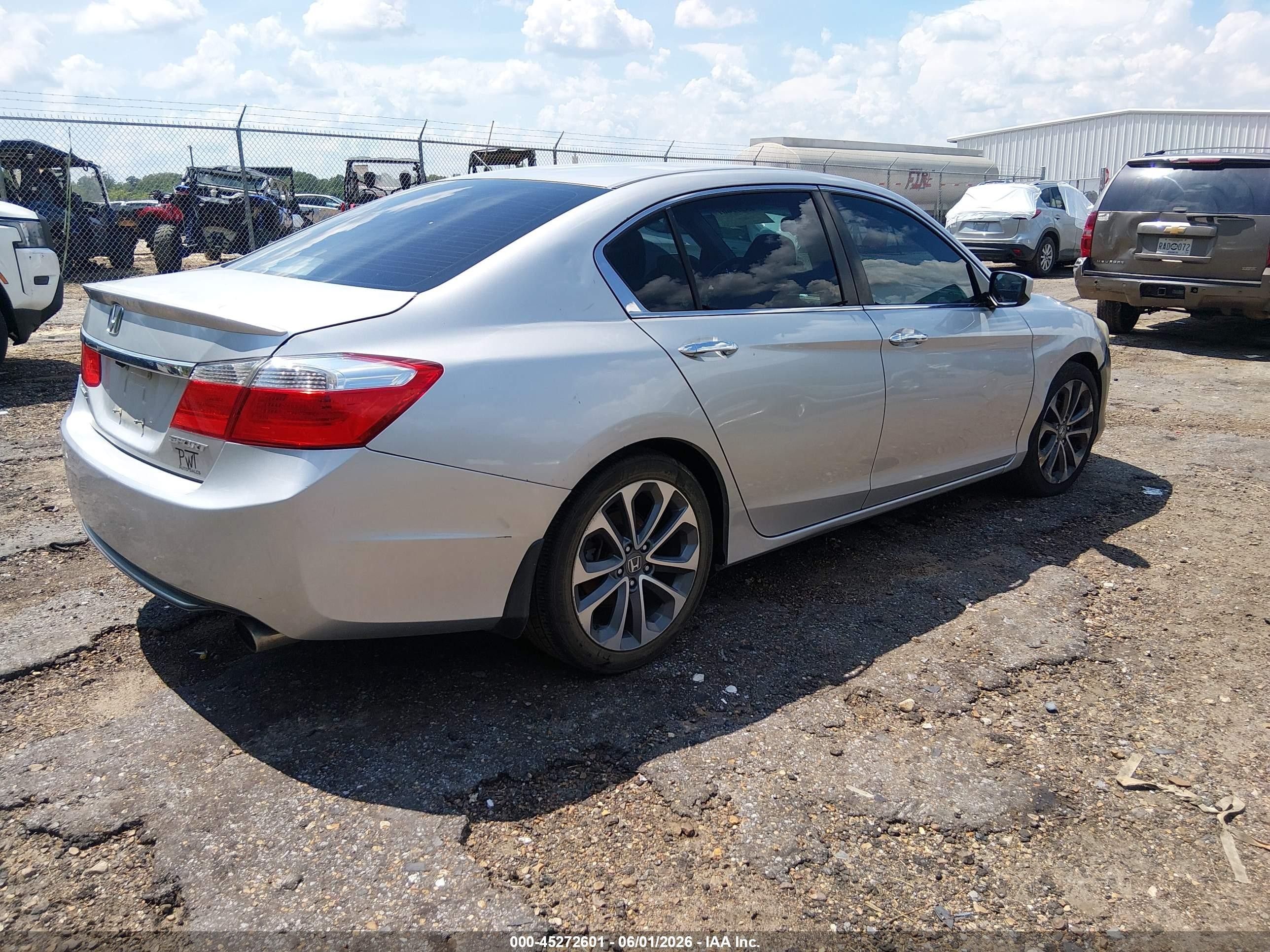 2013 Honda Accord Sport Gray vin: 1HGCR2F50DA282837