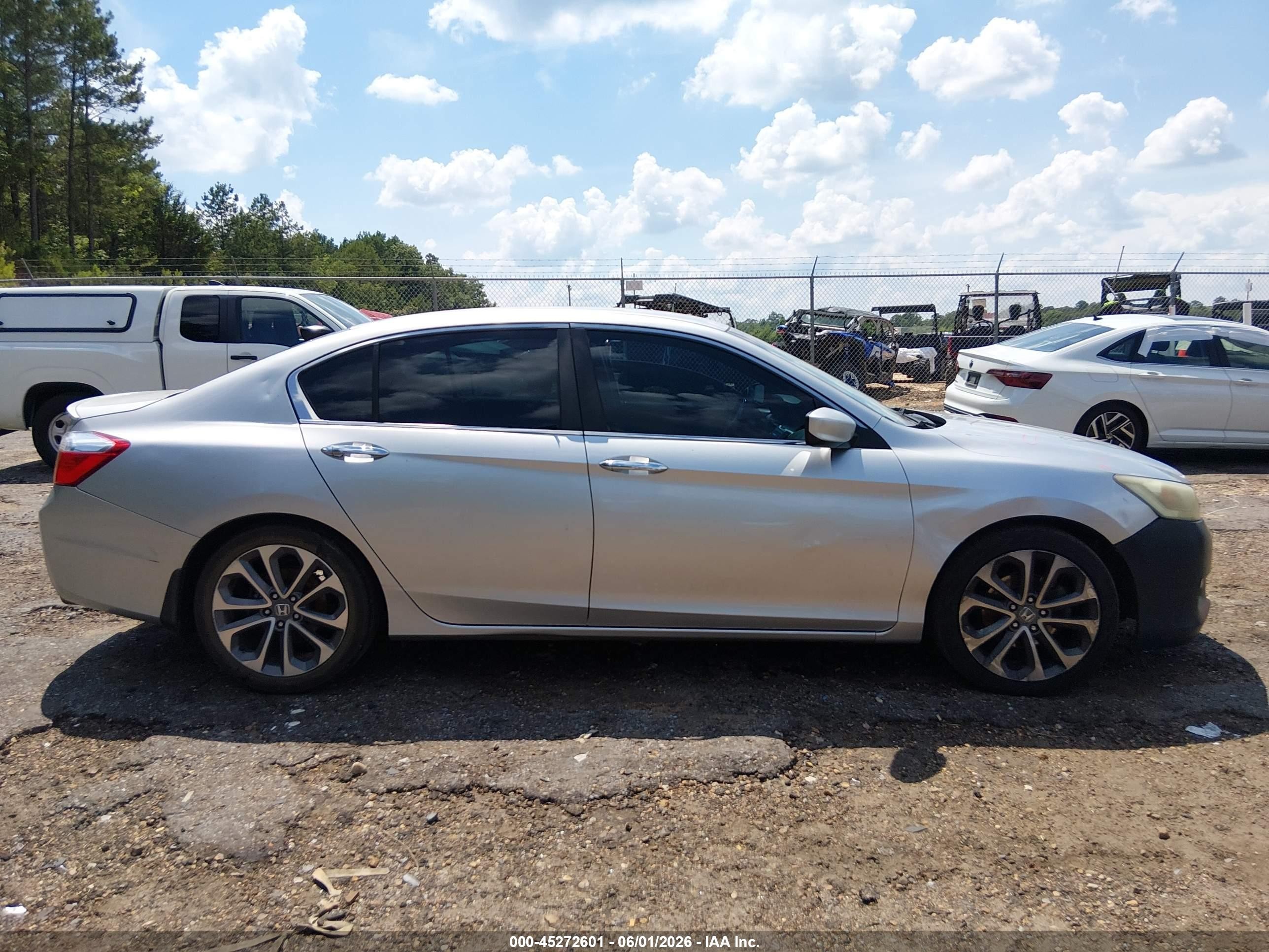 2013 Honda Accord Sport Gray vin: 1HGCR2F50DA282837