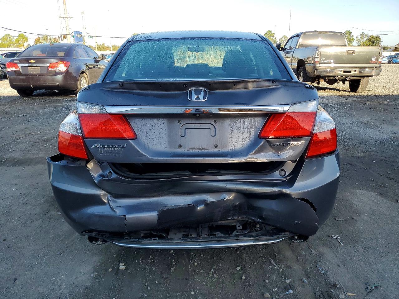 2014 Honda Accord Sport Gray vin: 1HGCR2F50EA015232