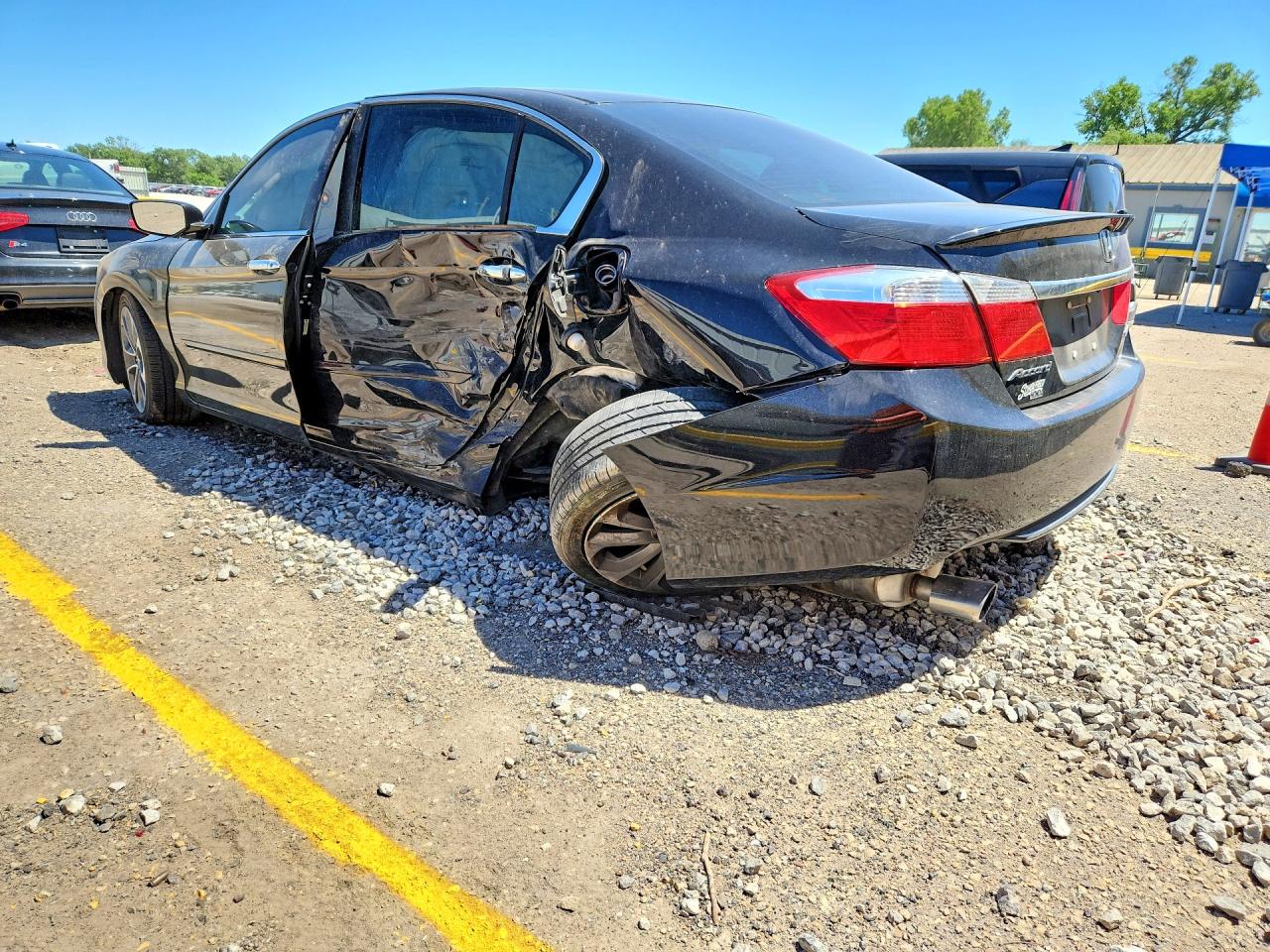 2014 Honda Accord Sport Черный vin: 1HGCR2F50EA020902