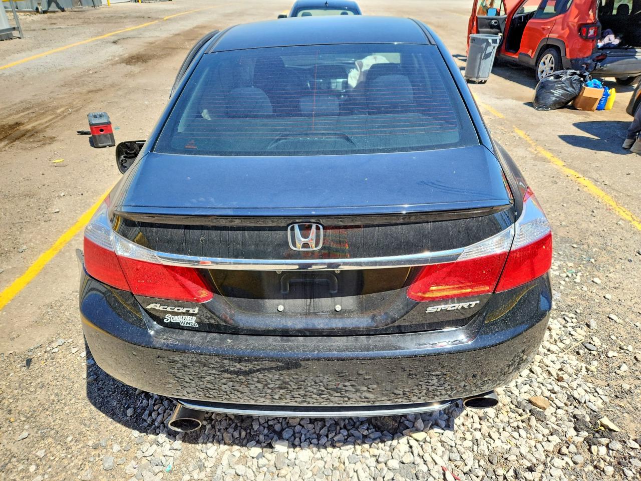 2014 Honda Accord Sport Черный vin: 1HGCR2F50EA020902