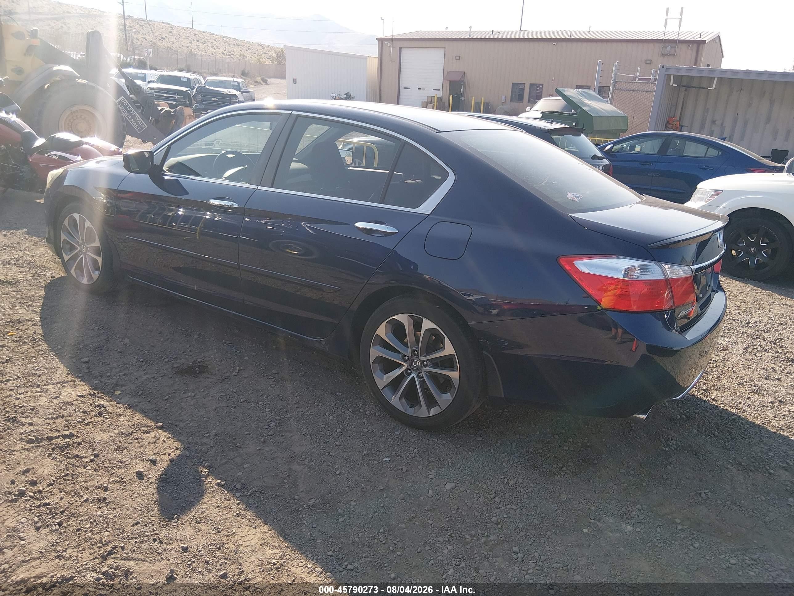 2014 Honda Accord Sport Синий vin: 1HGCR2F50EA050336
