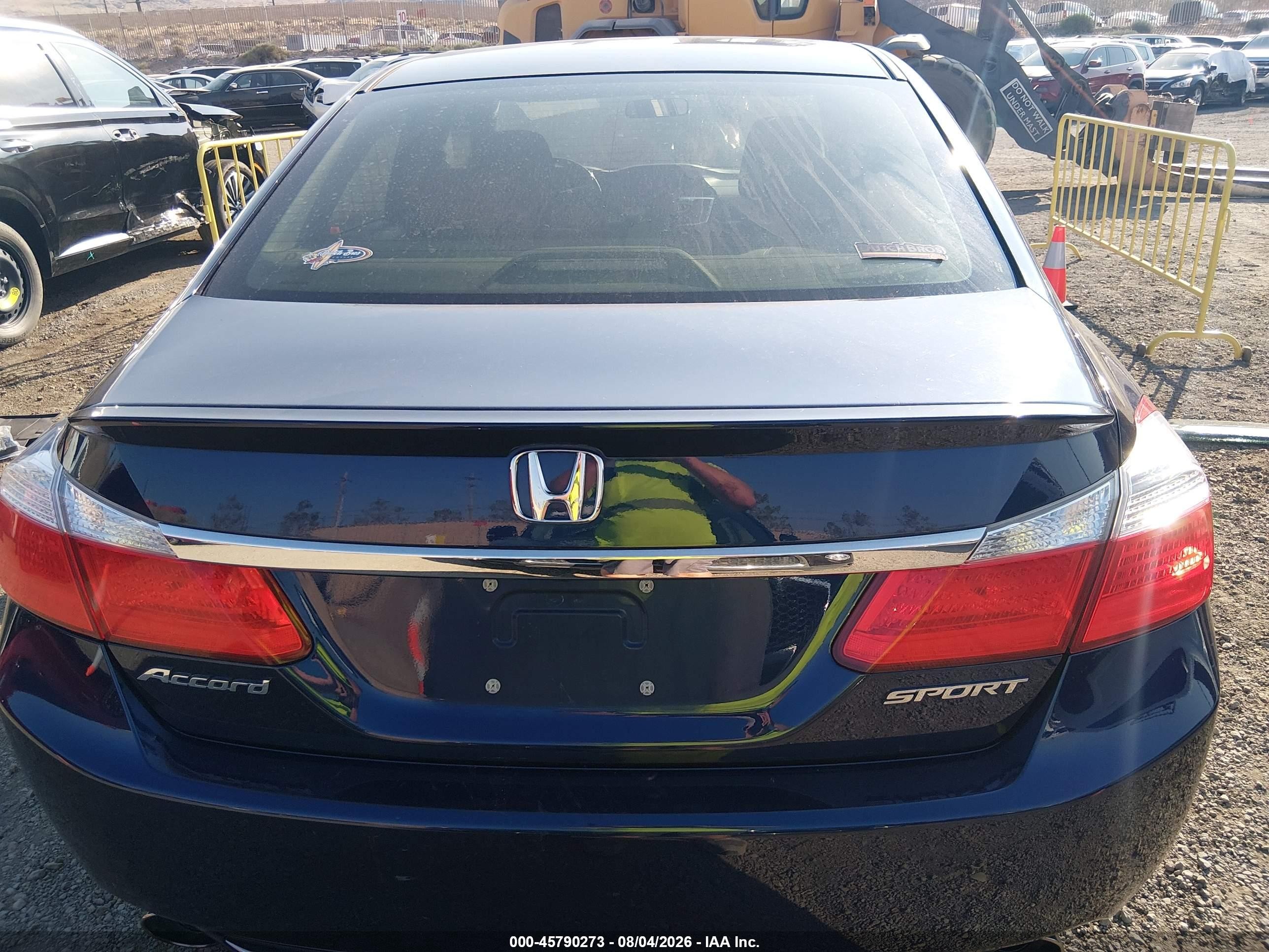 2014 Honda Accord Sport Синий vin: 1HGCR2F50EA050336