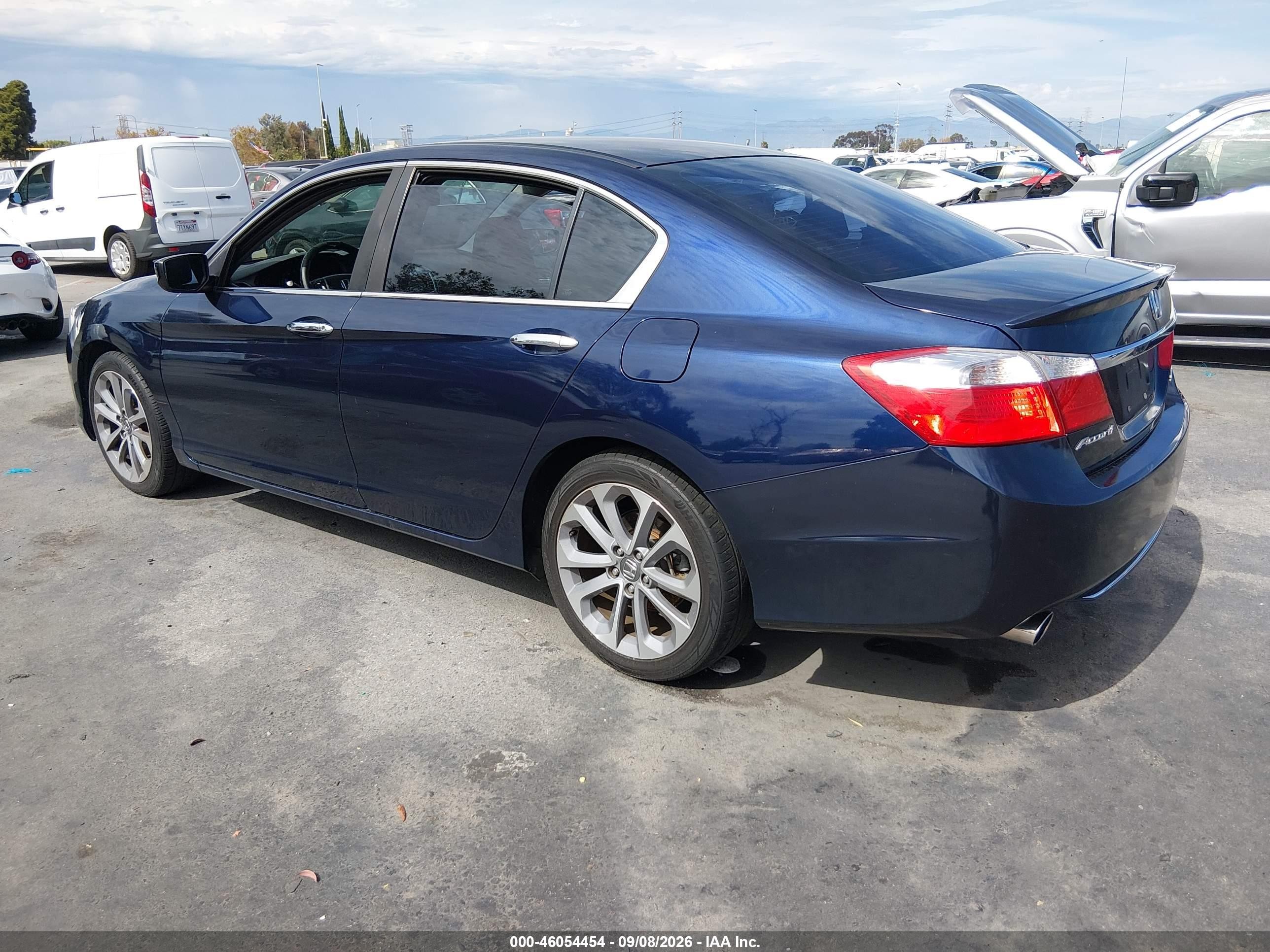 2014 Honda Accord Sport Dark Blue vin: 1HGCR2F50EA052393