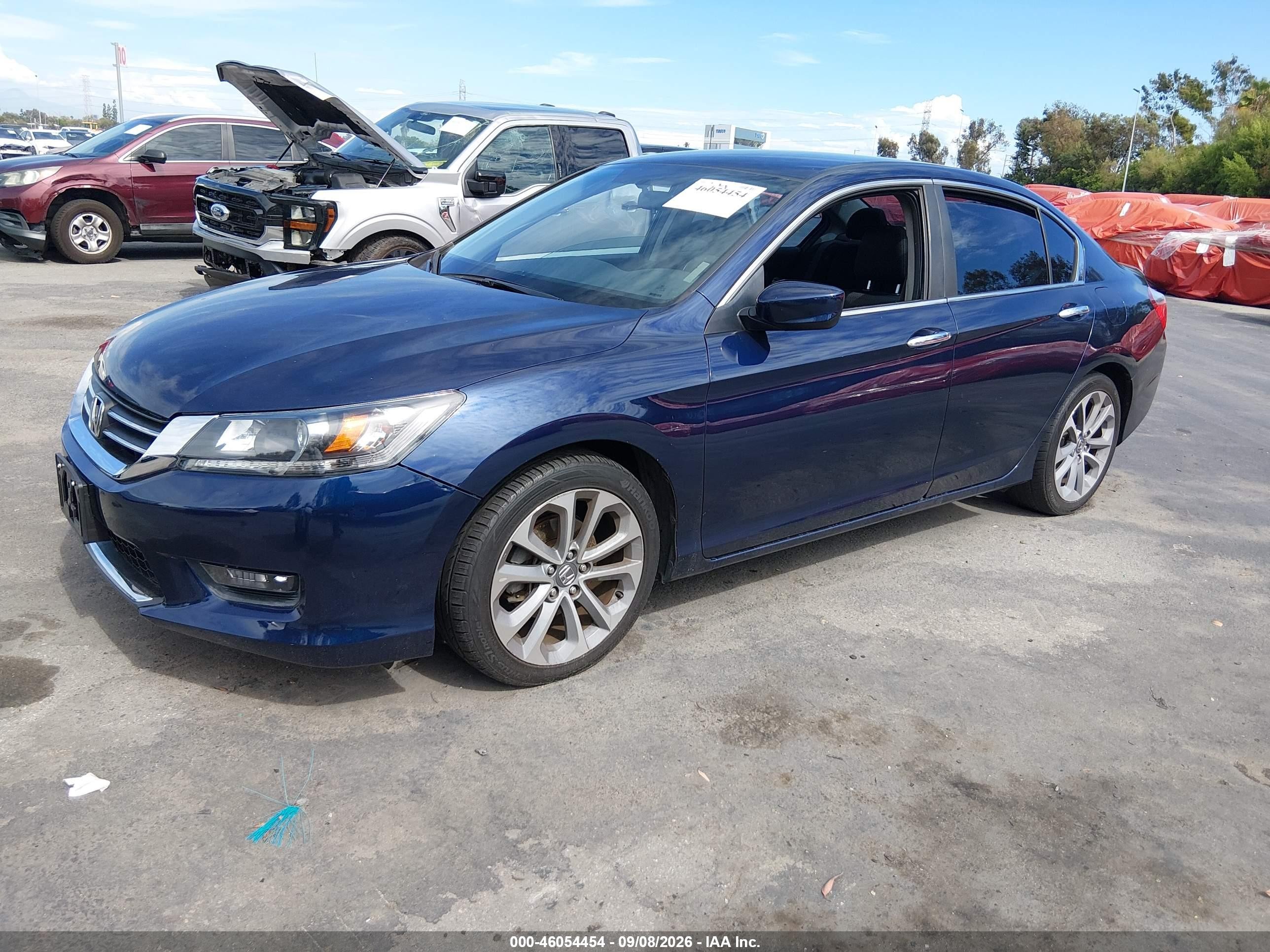 2014 Honda Accord Sport Dark Blue vin: 1HGCR2F50EA052393