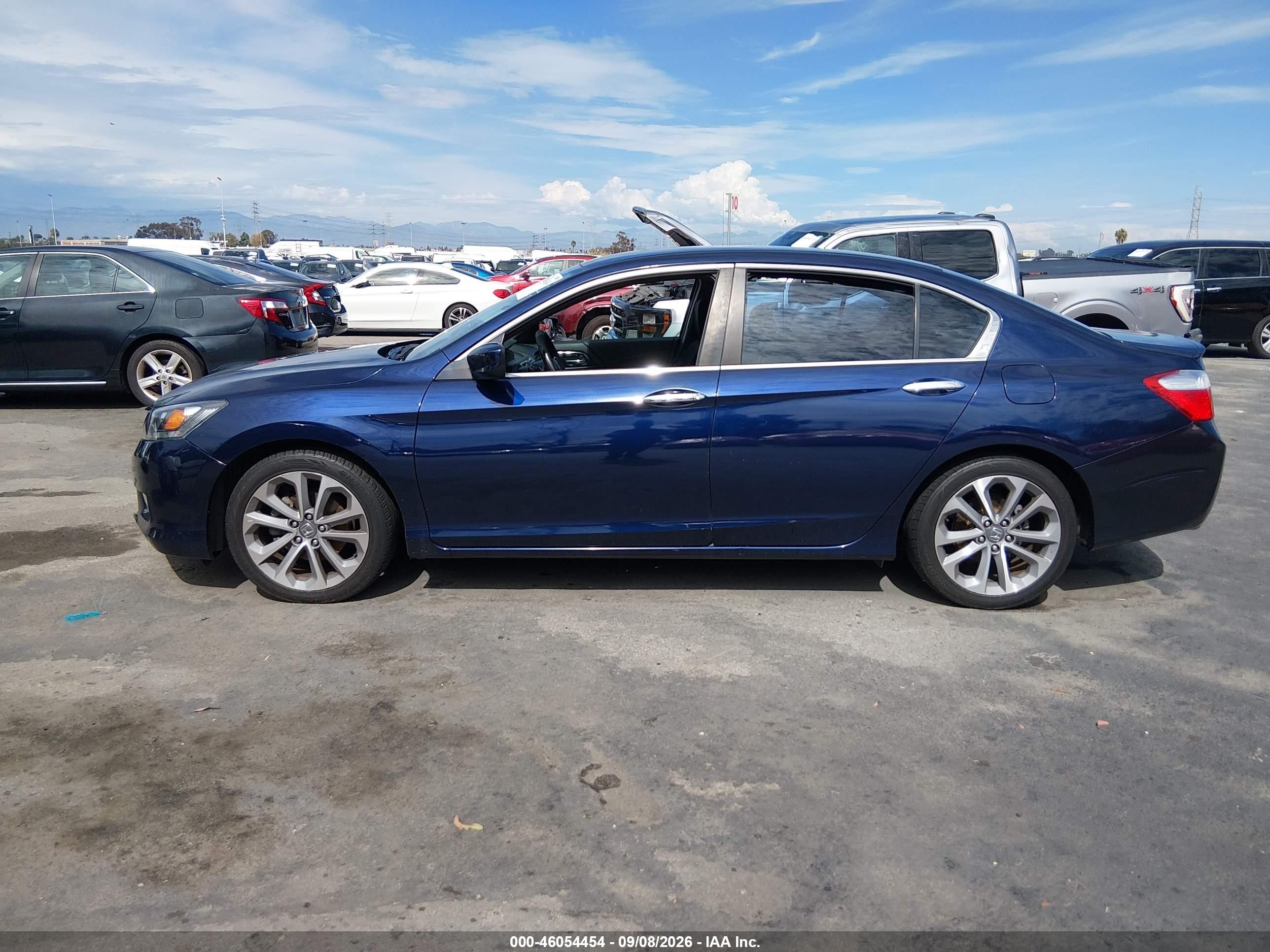 2014 Honda Accord Sport Dark Blue vin: 1HGCR2F50EA052393