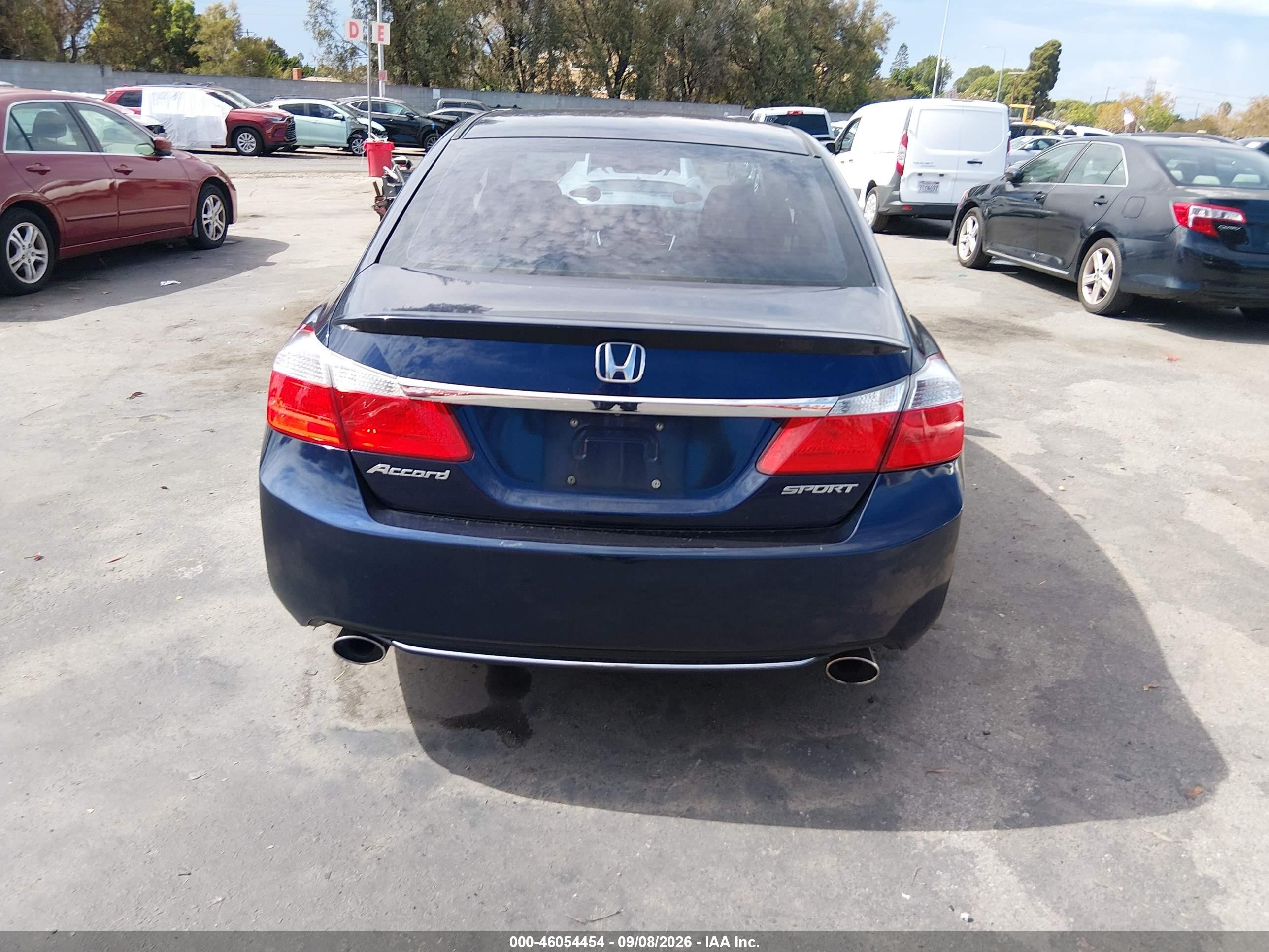 2014 Honda Accord Sport Dark Blue vin: 1HGCR2F50EA052393
