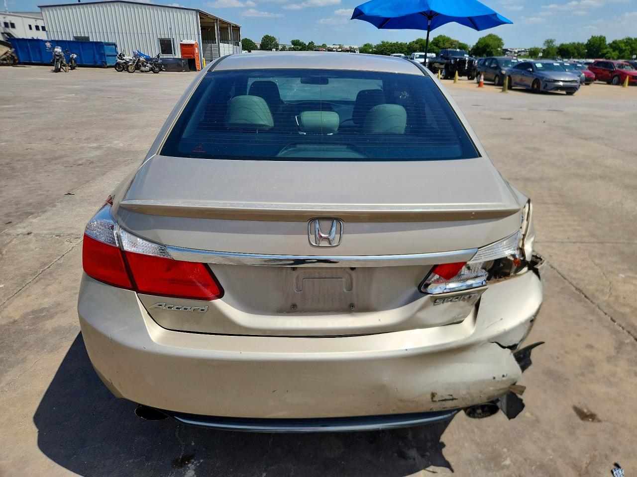 2014 Honda Accord Sport Beige vin: 1HGCR2F50EA064009