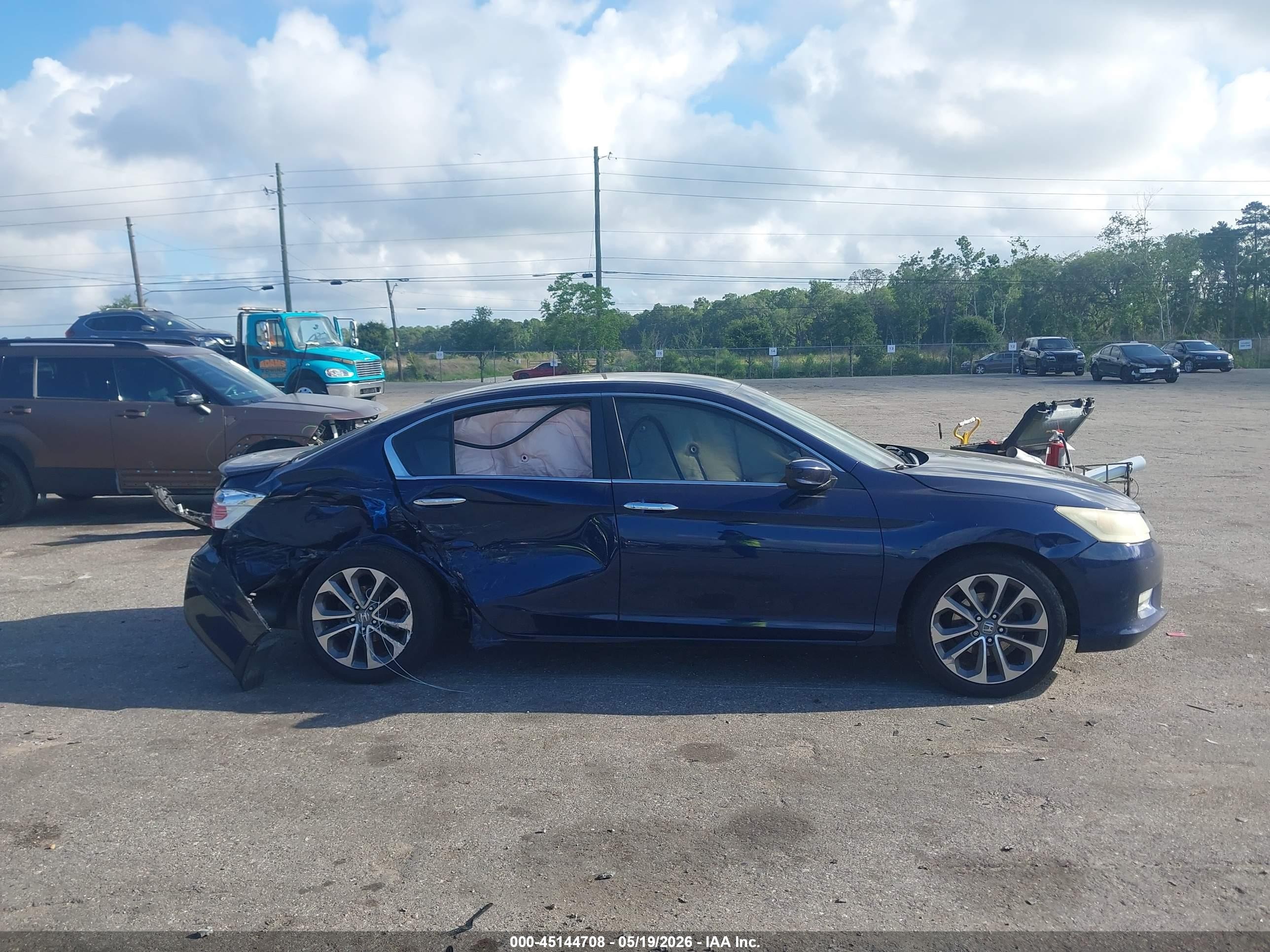 2014 Honda Accord Sport Blue vin: 1HGCR2F50EA066956