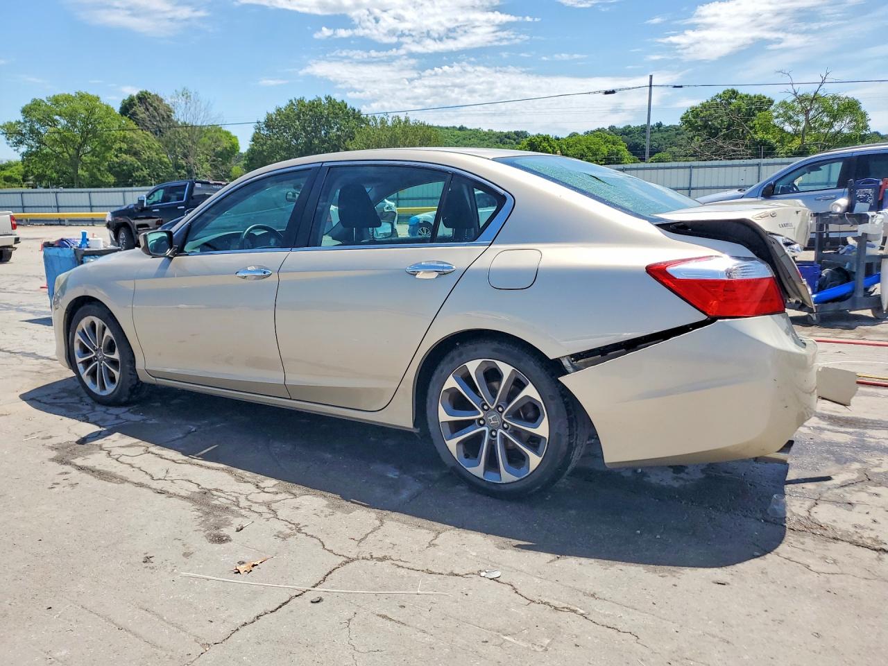 2014 Honda Accord Sport Beige vin: 1HGCR2F50EA079366