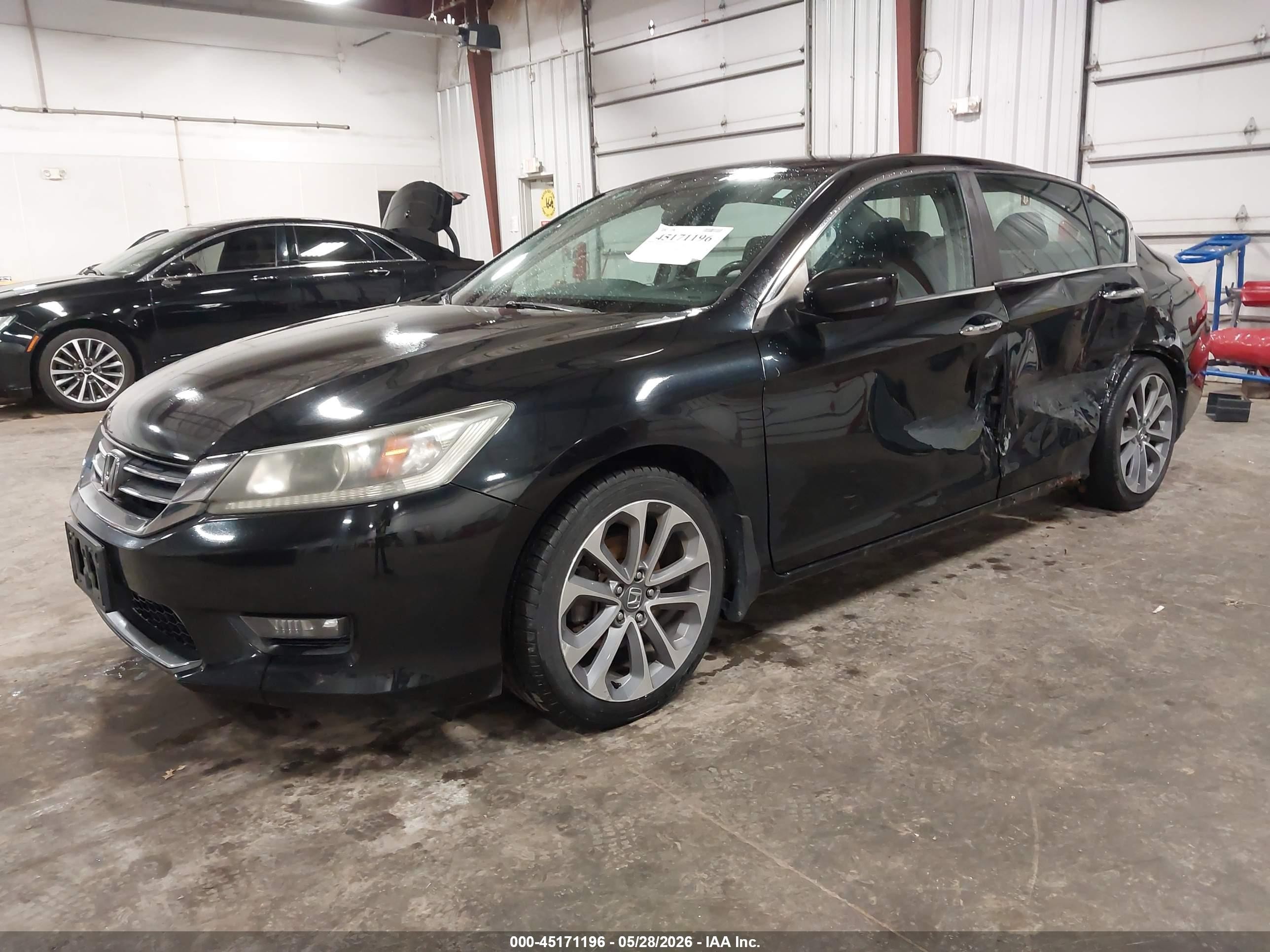2014 Honda Accord Sport Black vin: 1HGCR2F50EA092893