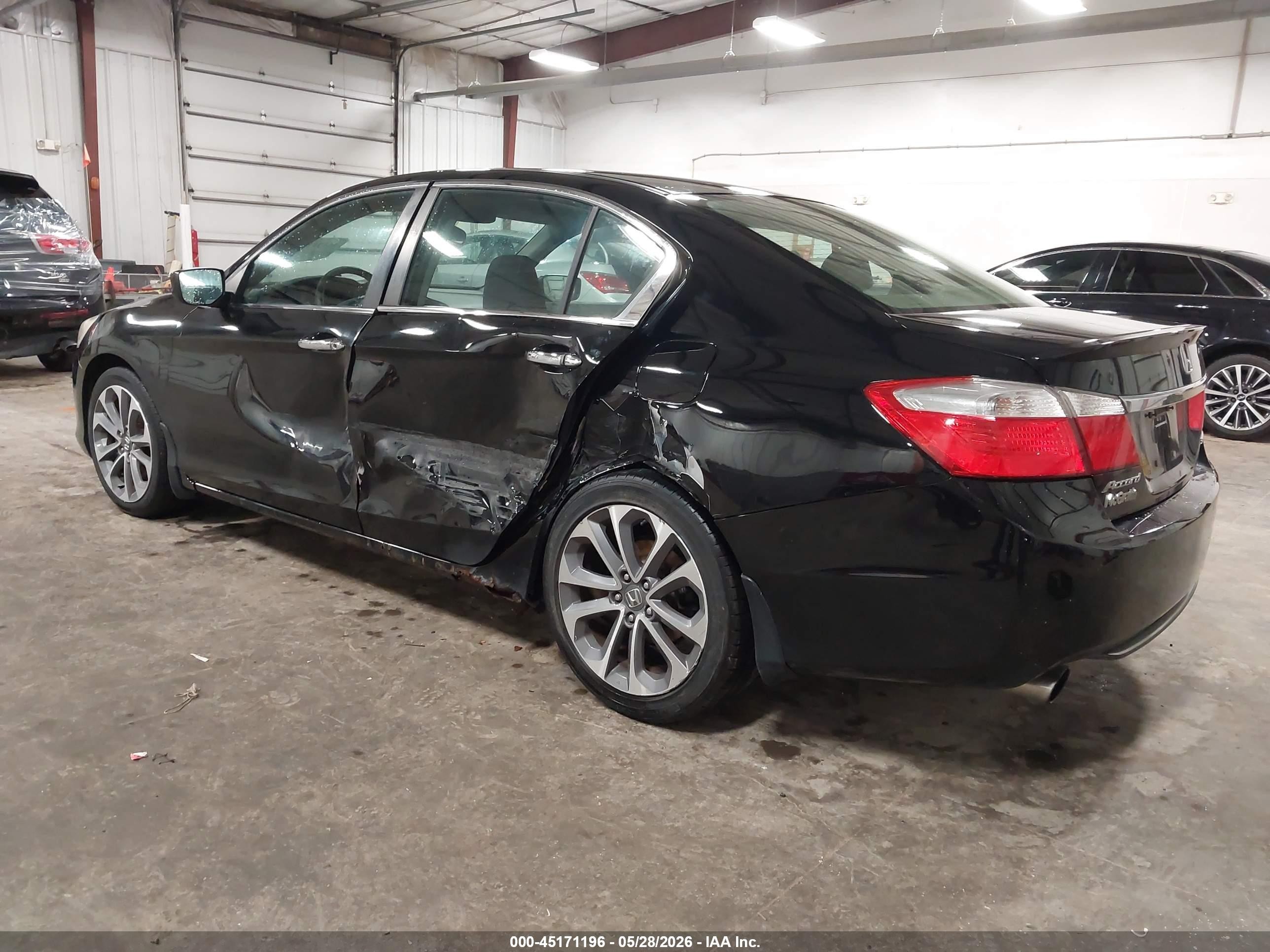2014 Honda Accord Sport Black vin: 1HGCR2F50EA092893