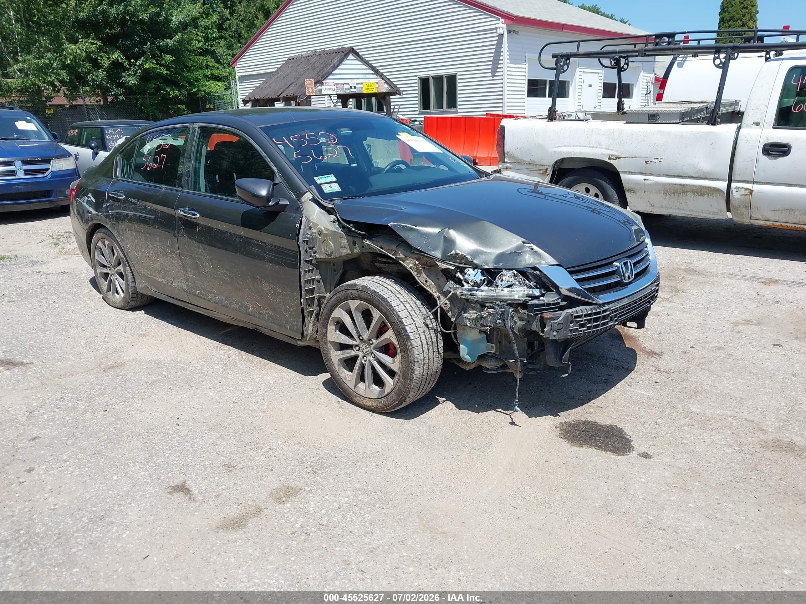 2014 Honda Accord Sport Gray vin: 1HGCR2F50EA105061