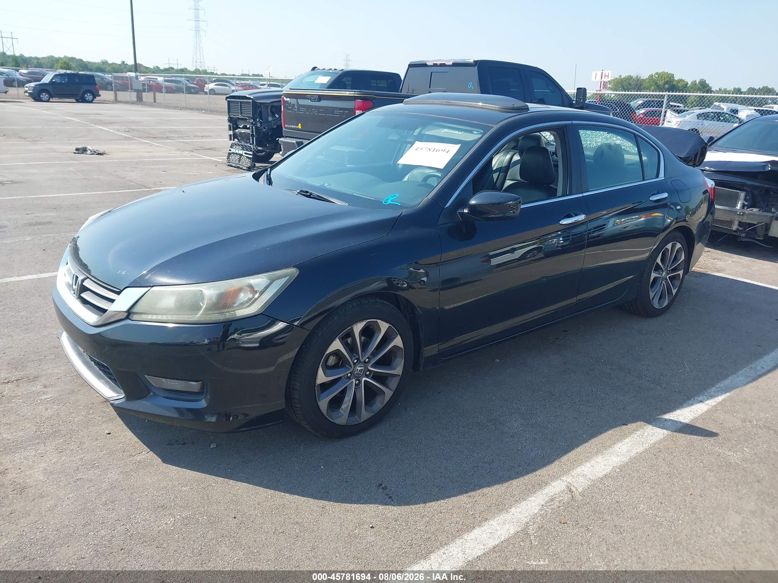 2014 Honda Accord Sport Black vin: 1HGCR2F50EA120823