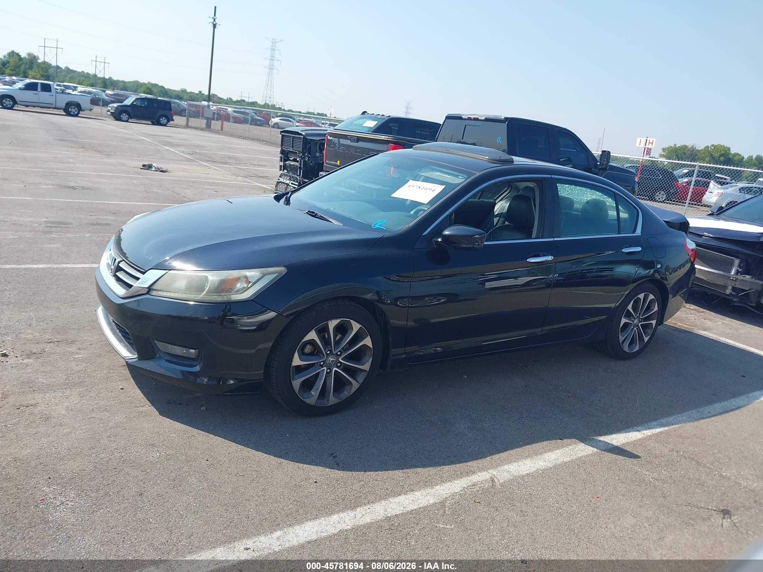 2014 Honda Accord Sport Black vin: 1HGCR2F50EA120823