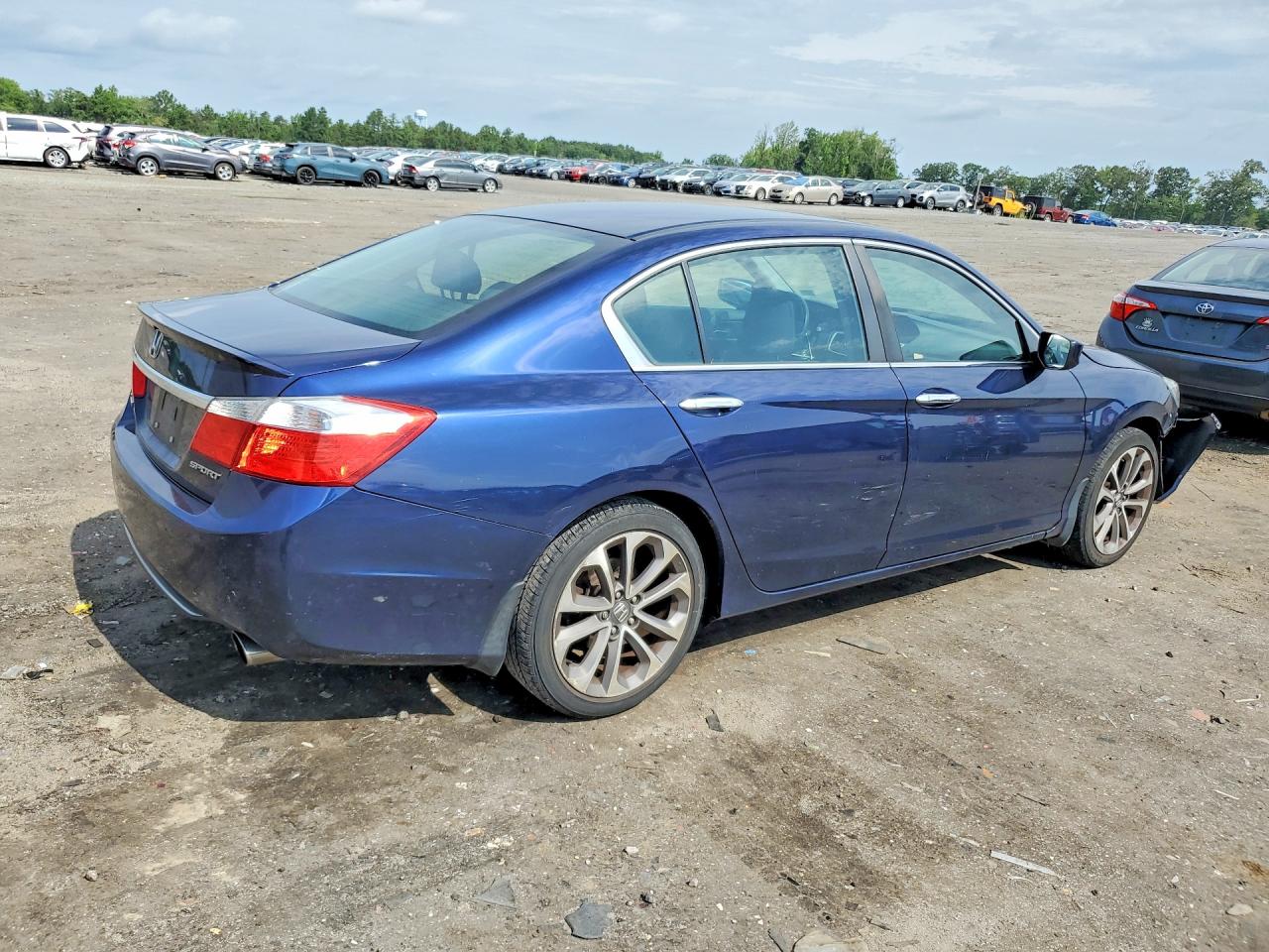 2014 Honda Accord Sport Синий vin: 1HGCR2F50EA140344