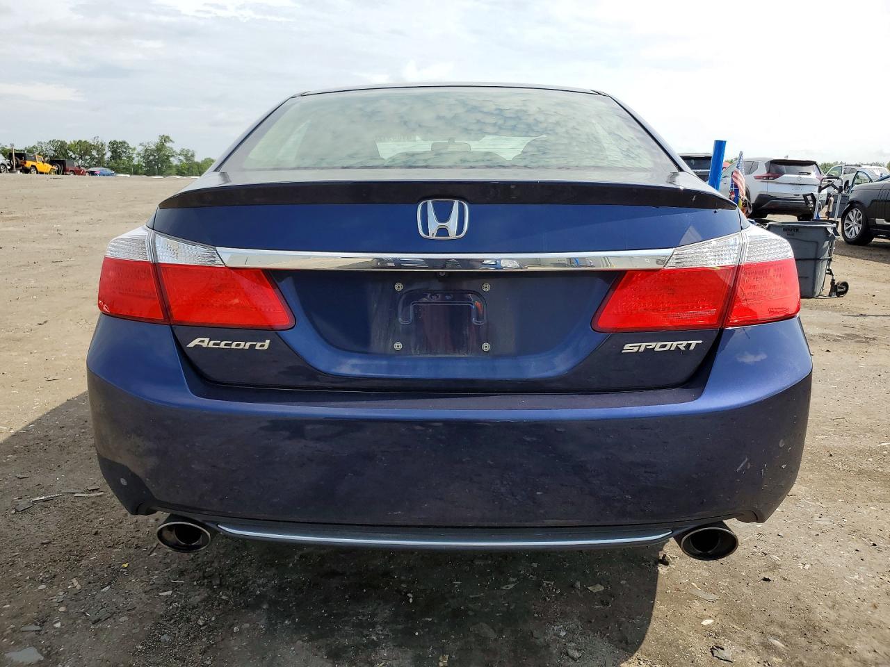 2014 Honda Accord Sport Синий vin: 1HGCR2F50EA140344