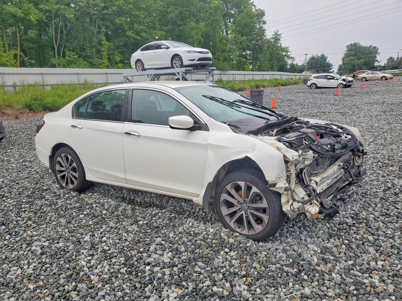 2014 Honda Accord Sport White vin: 1HGCR2F50EA149092