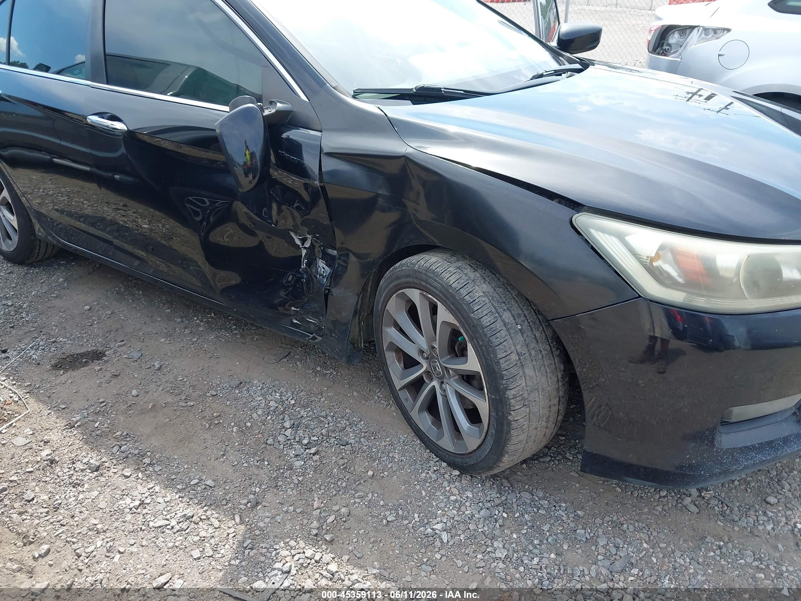 2014 Honda Accord Sport Черный vin: 1HGCR2F50EA159749