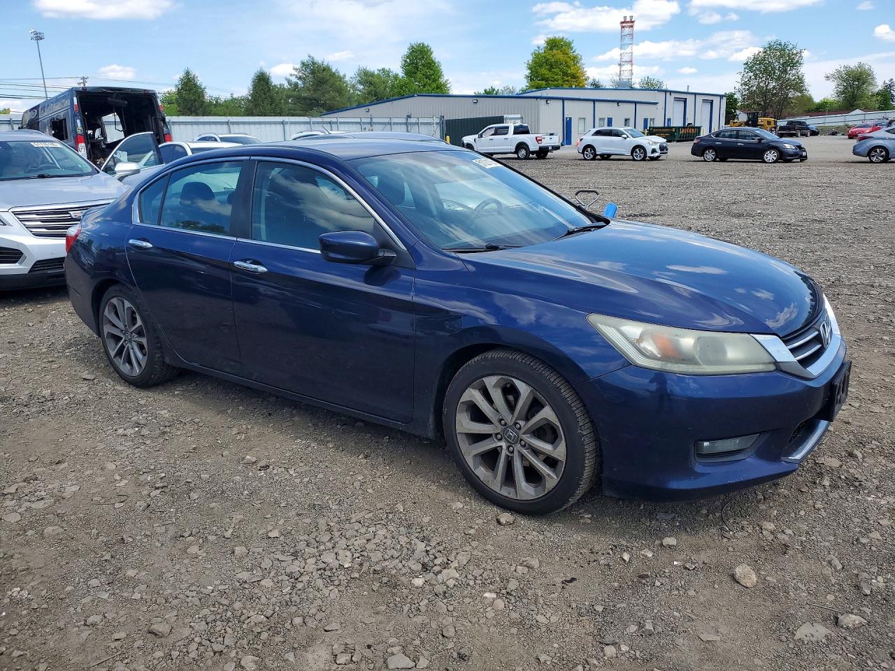 2014 Honda Accord Sport Blue vin: 1HGCR2F50EA182075
