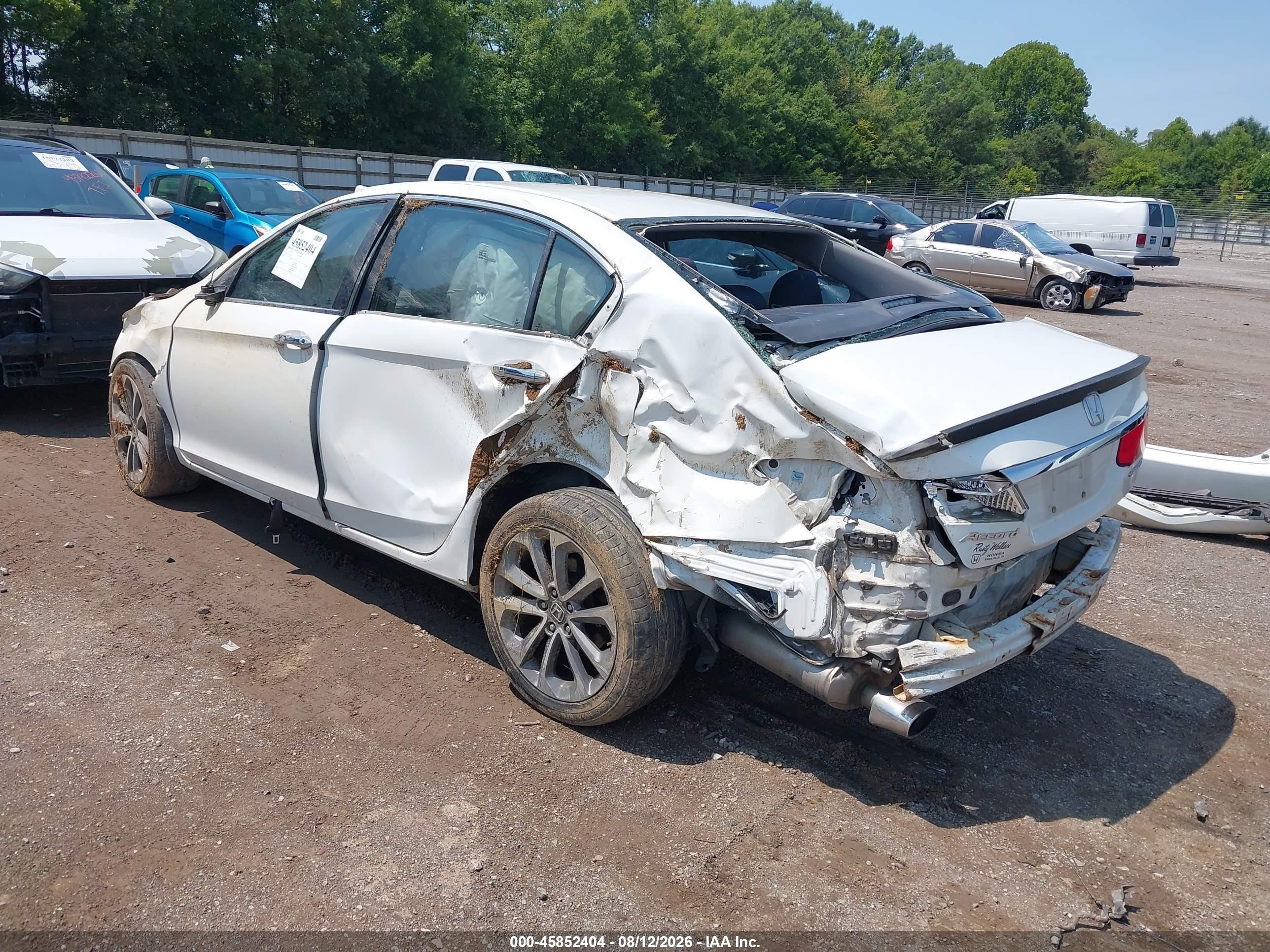 2014 Honda Accord Sport White vin: 1HGCR2F50EA204785