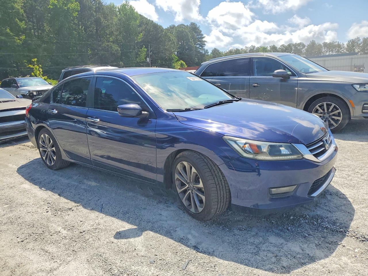 2014 Honda Accord Sport Синий vin: 1HGCR2F50EA219271