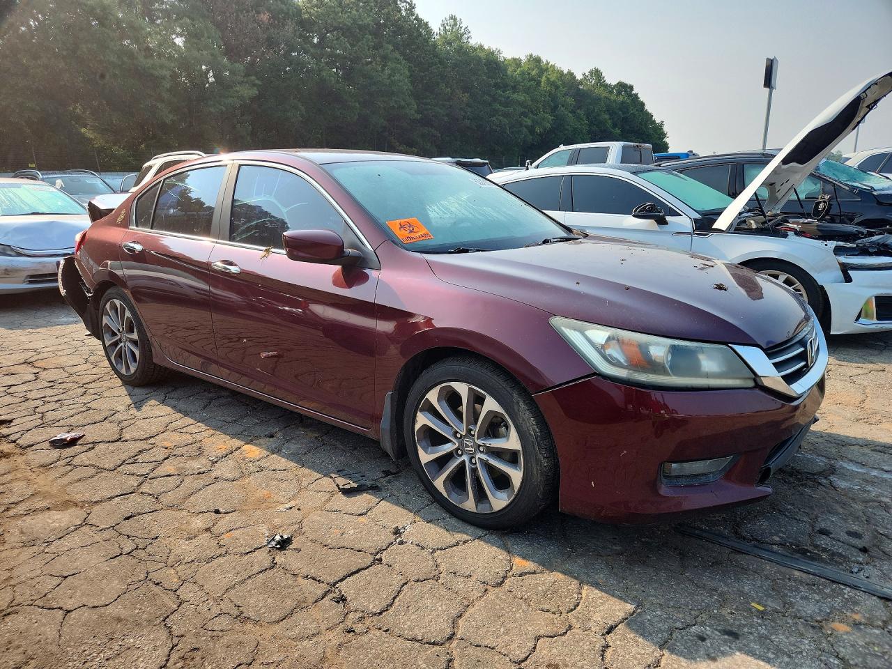 2014 Honda Accord Sport Бордовый vin: 1HGCR2F50EA246793