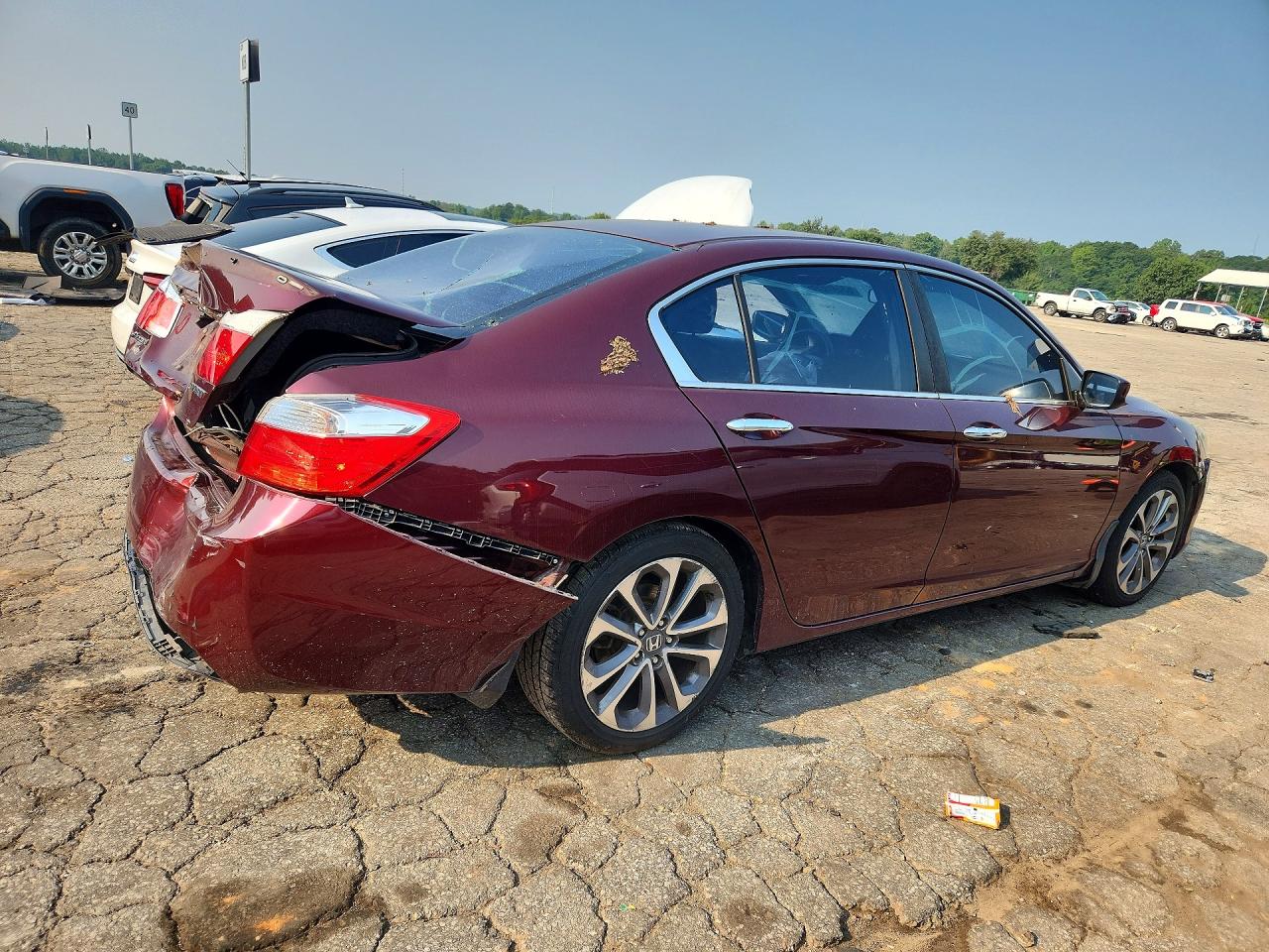 2014 Honda Accord Sport Бордовый vin: 1HGCR2F50EA246793