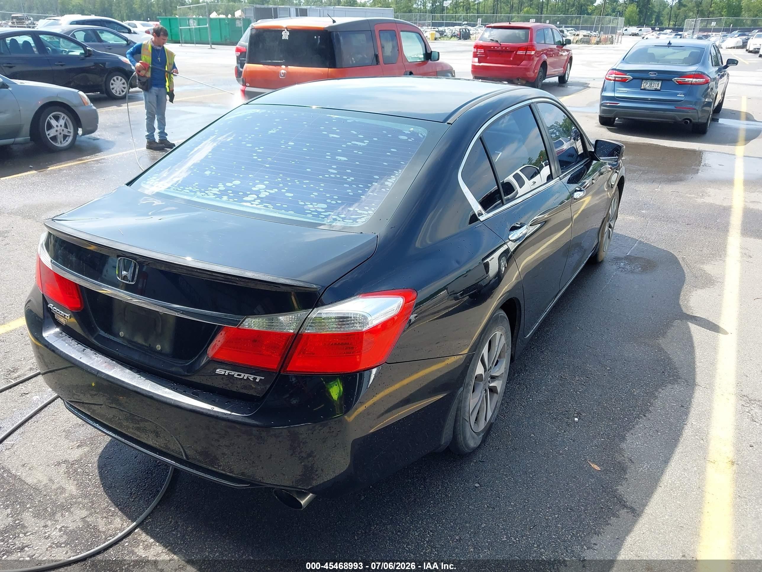 2015 Honda Accord Sport Black vin: 1HGCR2F50FA007780