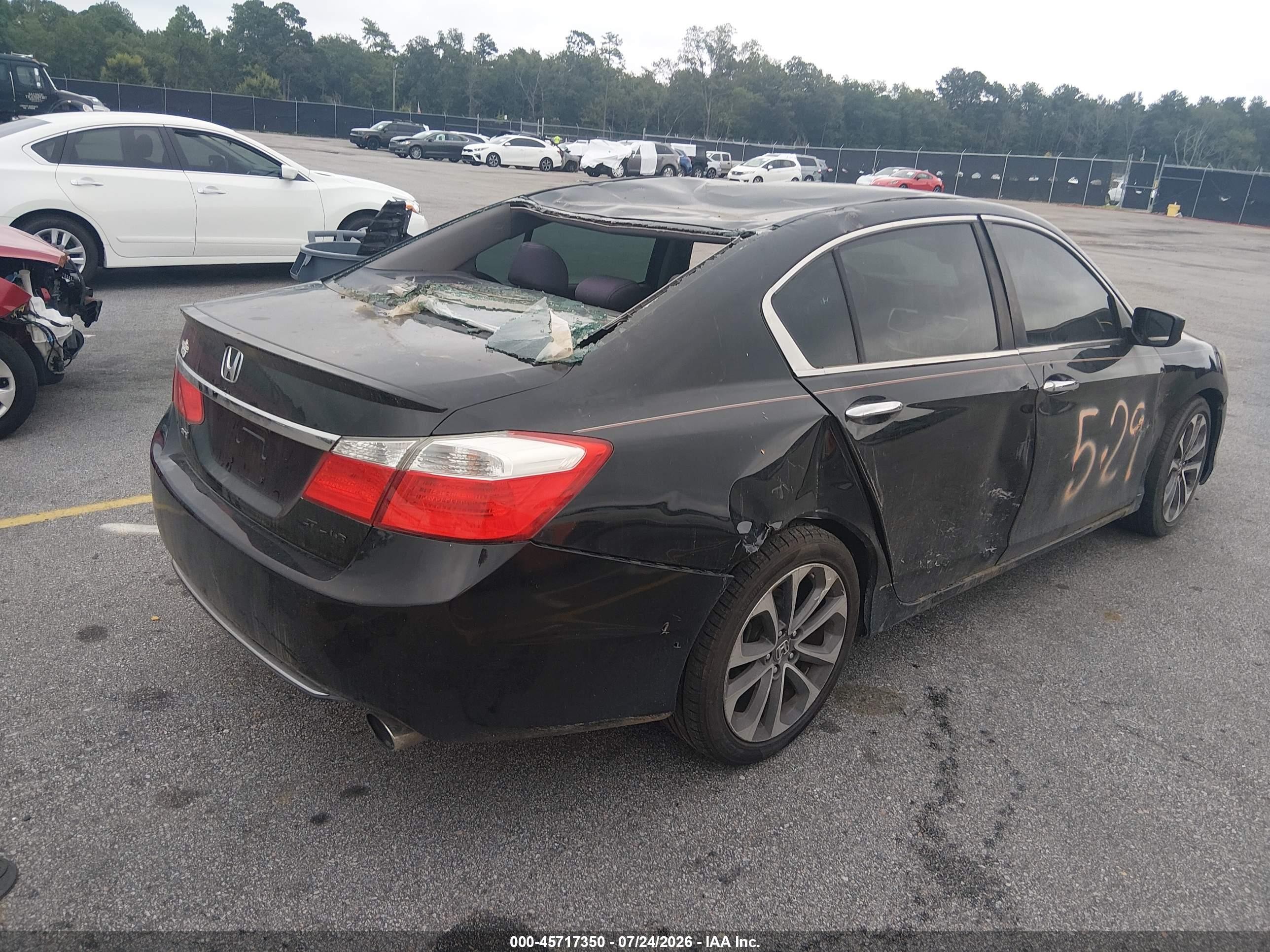 2015 Honda Accord Sport Black vin: 1HGCR2F50FA027625