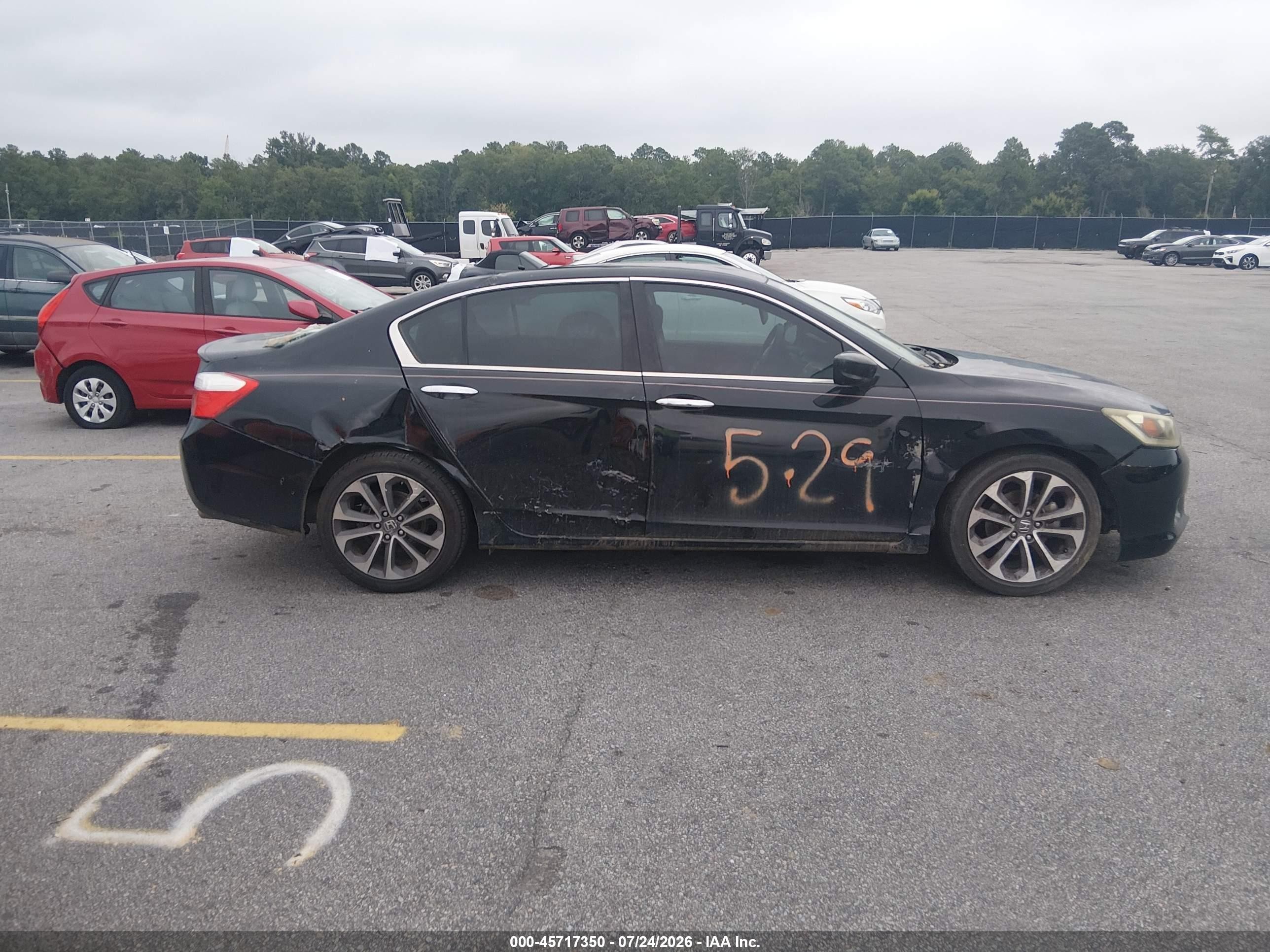 2015 Honda Accord Sport Black vin: 1HGCR2F50FA027625