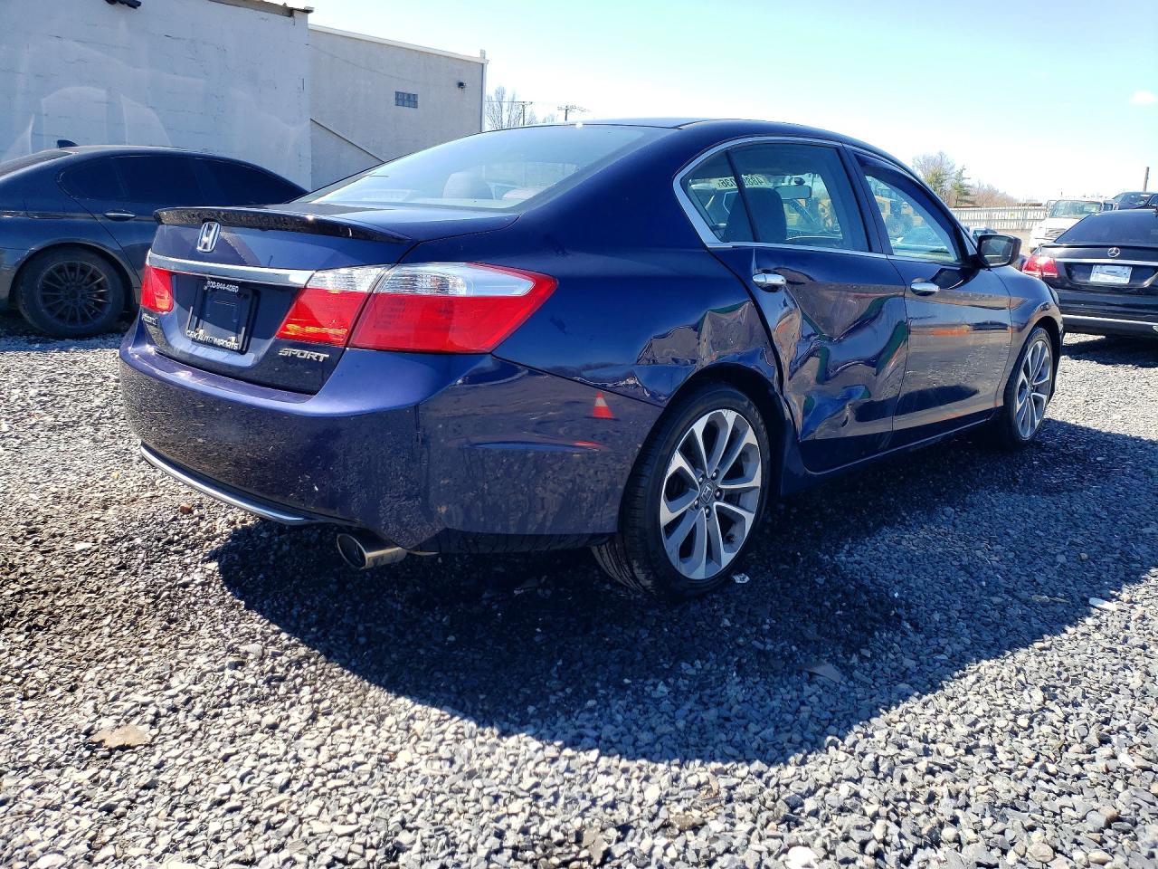 2015 Honda Accord Sport Blue vin: 1HGCR2F50FA044280