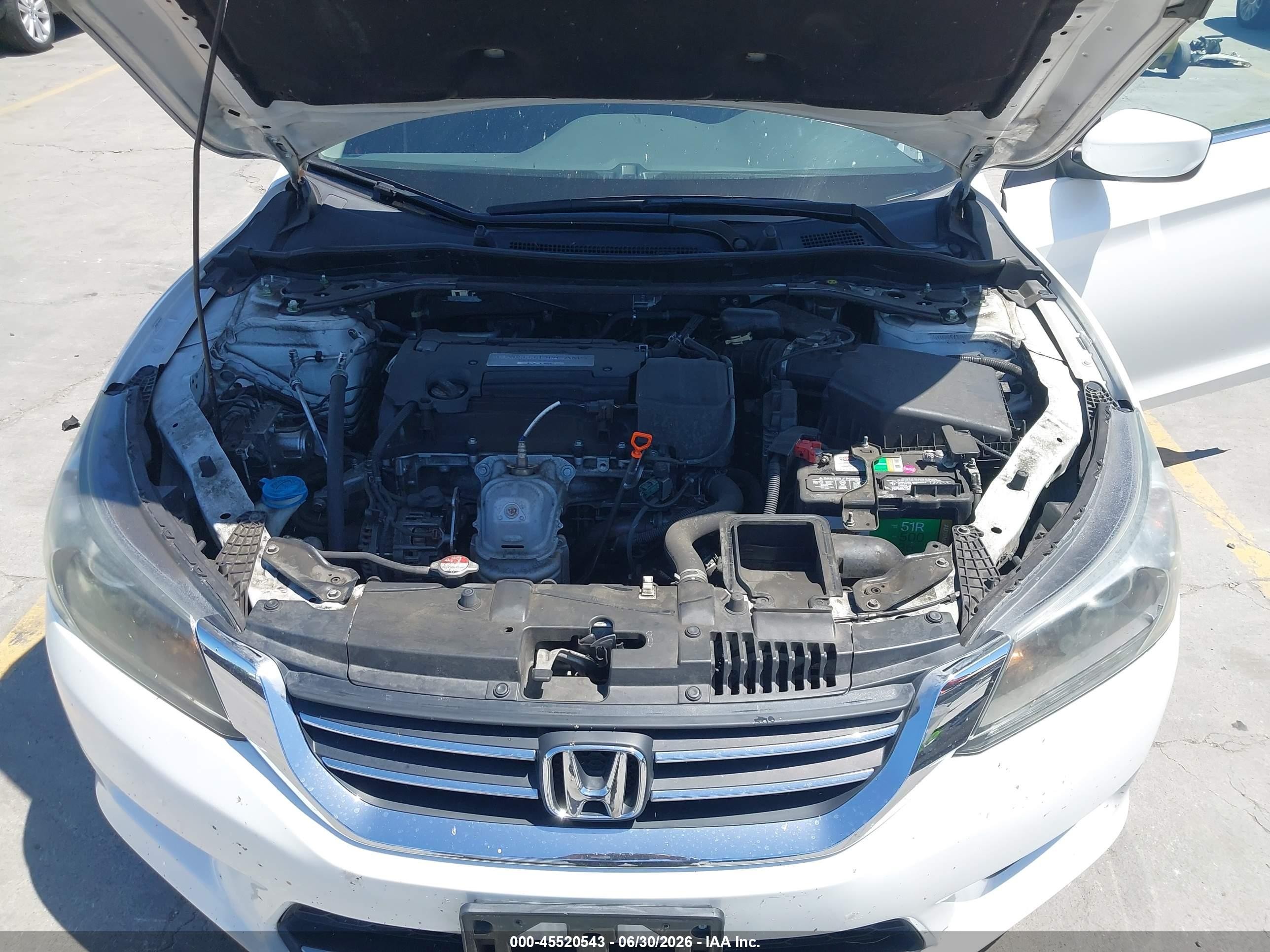2015 Honda Accord Sport White vin: 1HGCR2F50FA051326