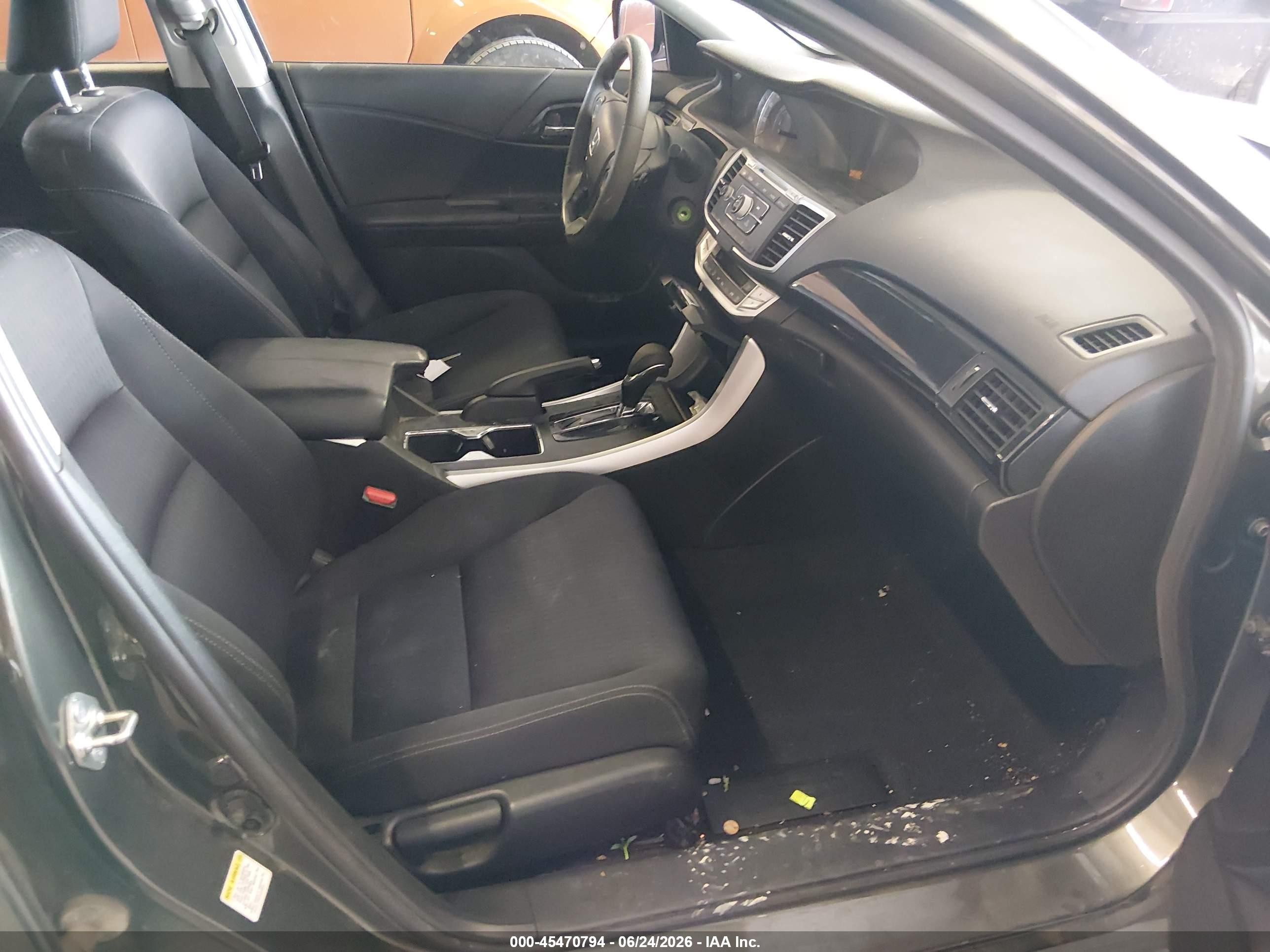 2015 Honda Accord Sport Серый vin: 1HGCR2F50FA052802