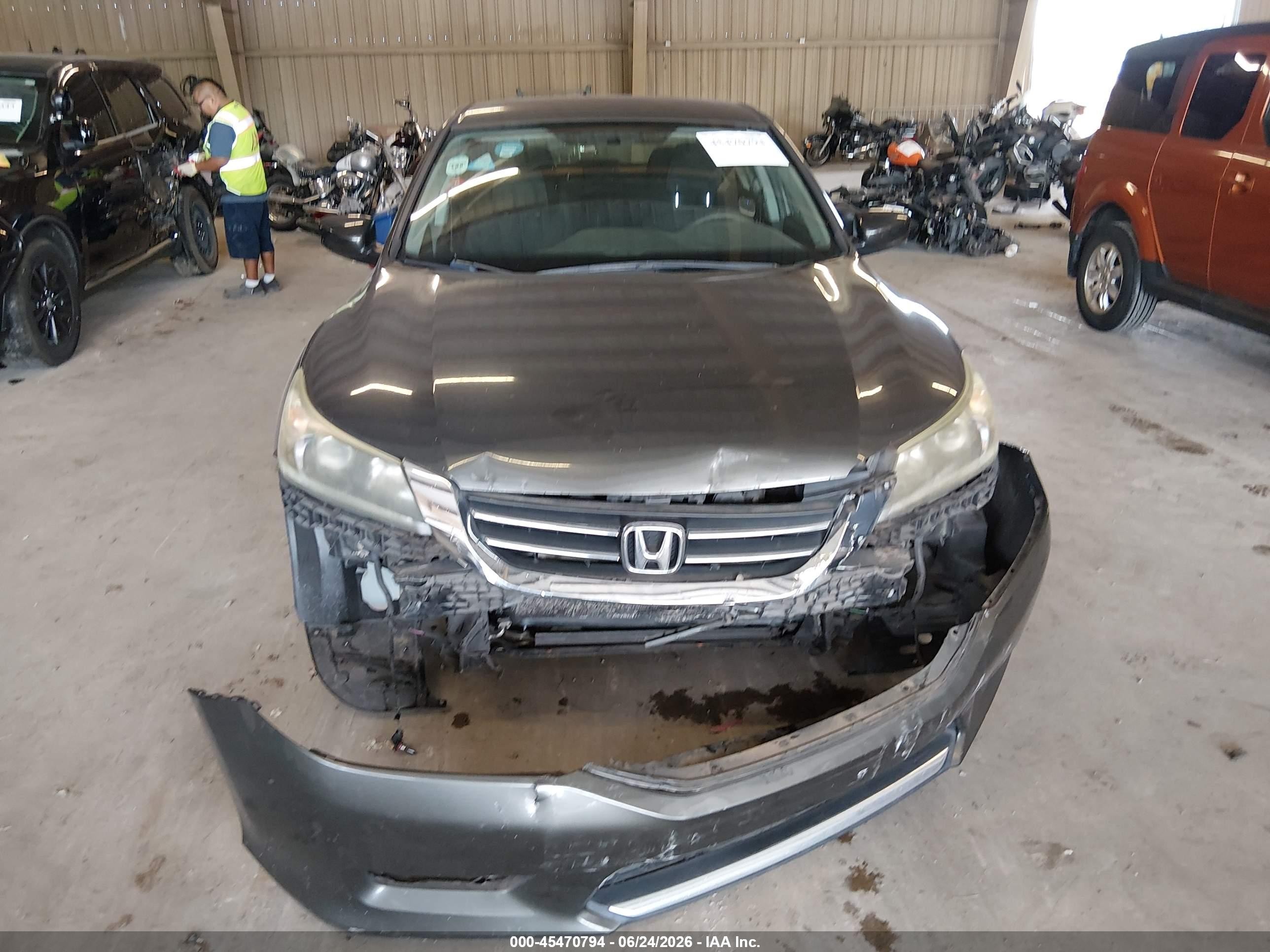 2015 Honda Accord Sport Серый vin: 1HGCR2F50FA052802