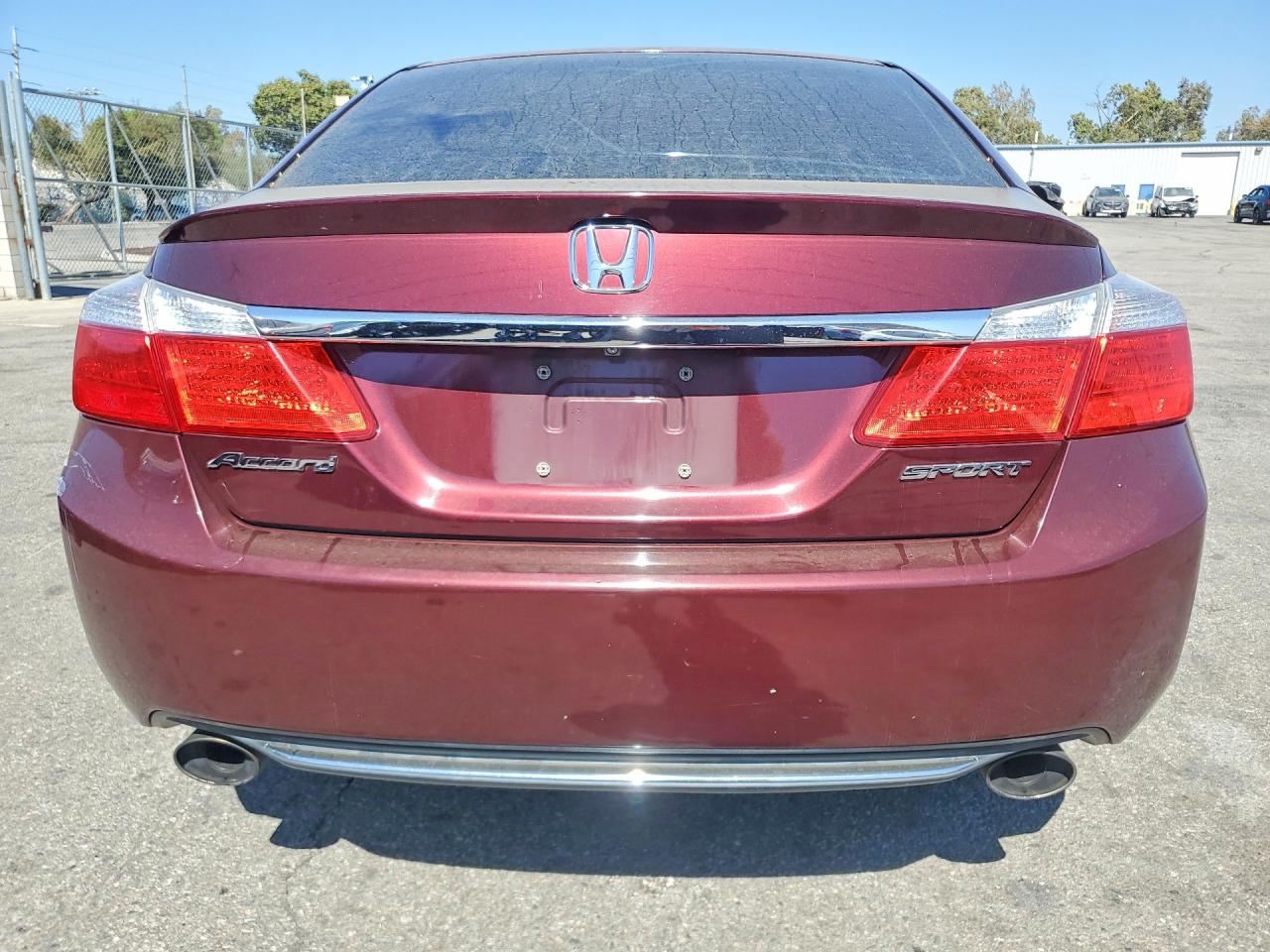 2015 Honda Accord Sport Burgundy vin: 1HGCR2F50FA055151