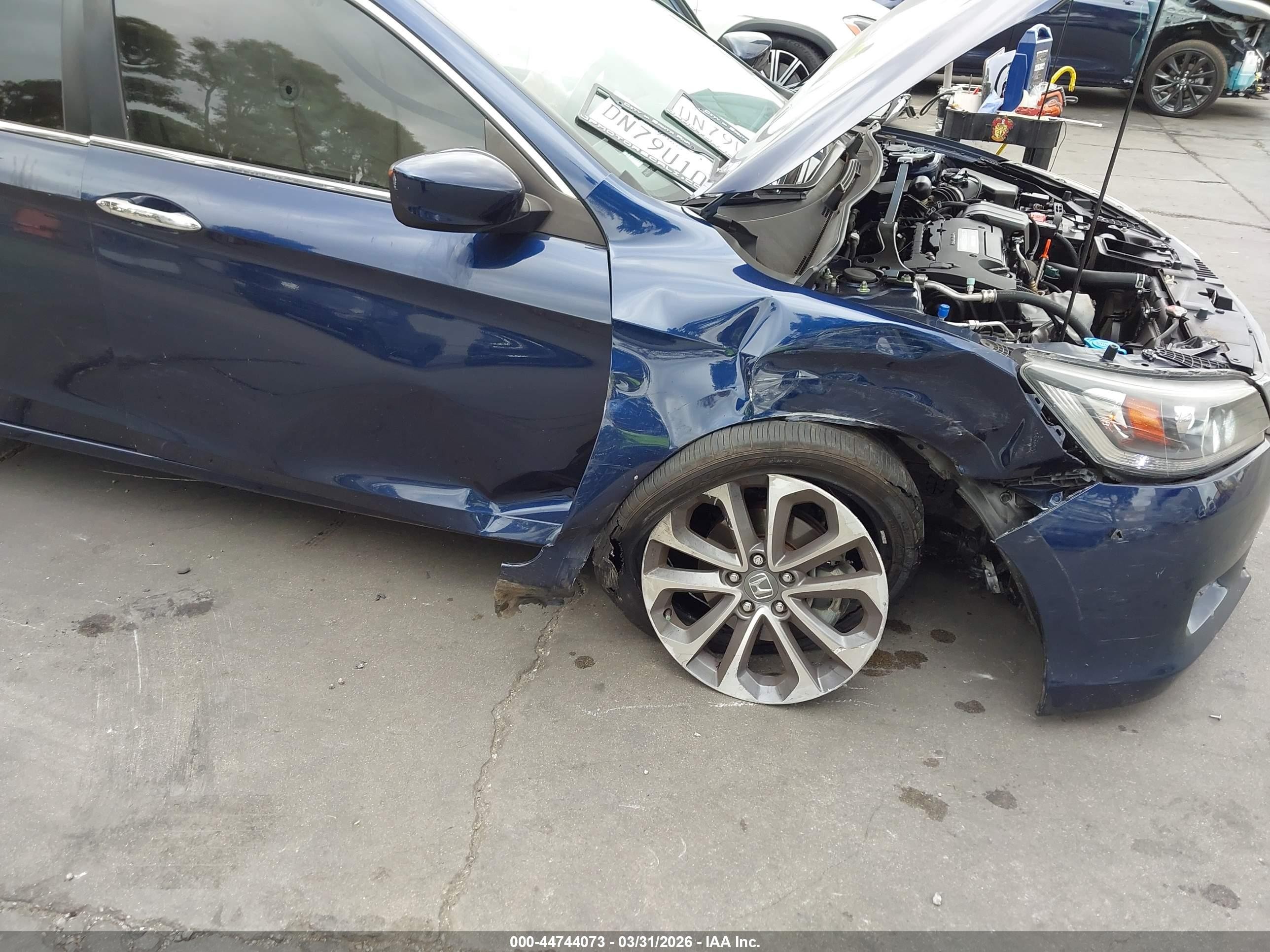 2015 Honda Accord Sport Navy vin: 1HGCR2F50FA076159