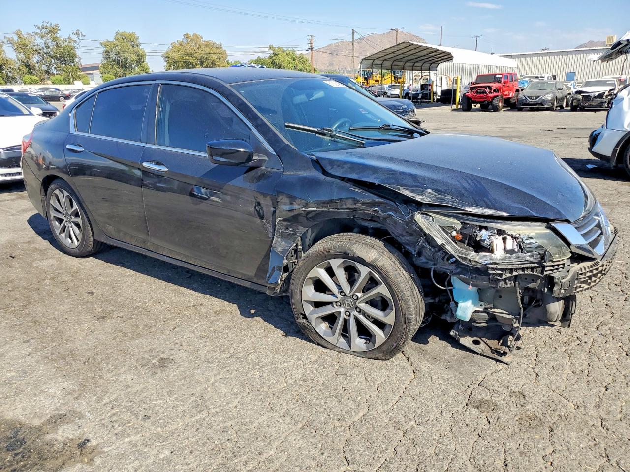 2015 Honda Accord Sport Black vin: 1HGCR2F50FA132696