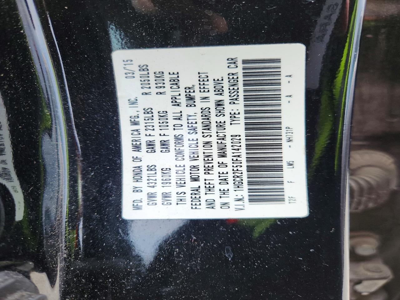 2015 Honda Accord Sport Black vin: 1HGCR2F50FA142029