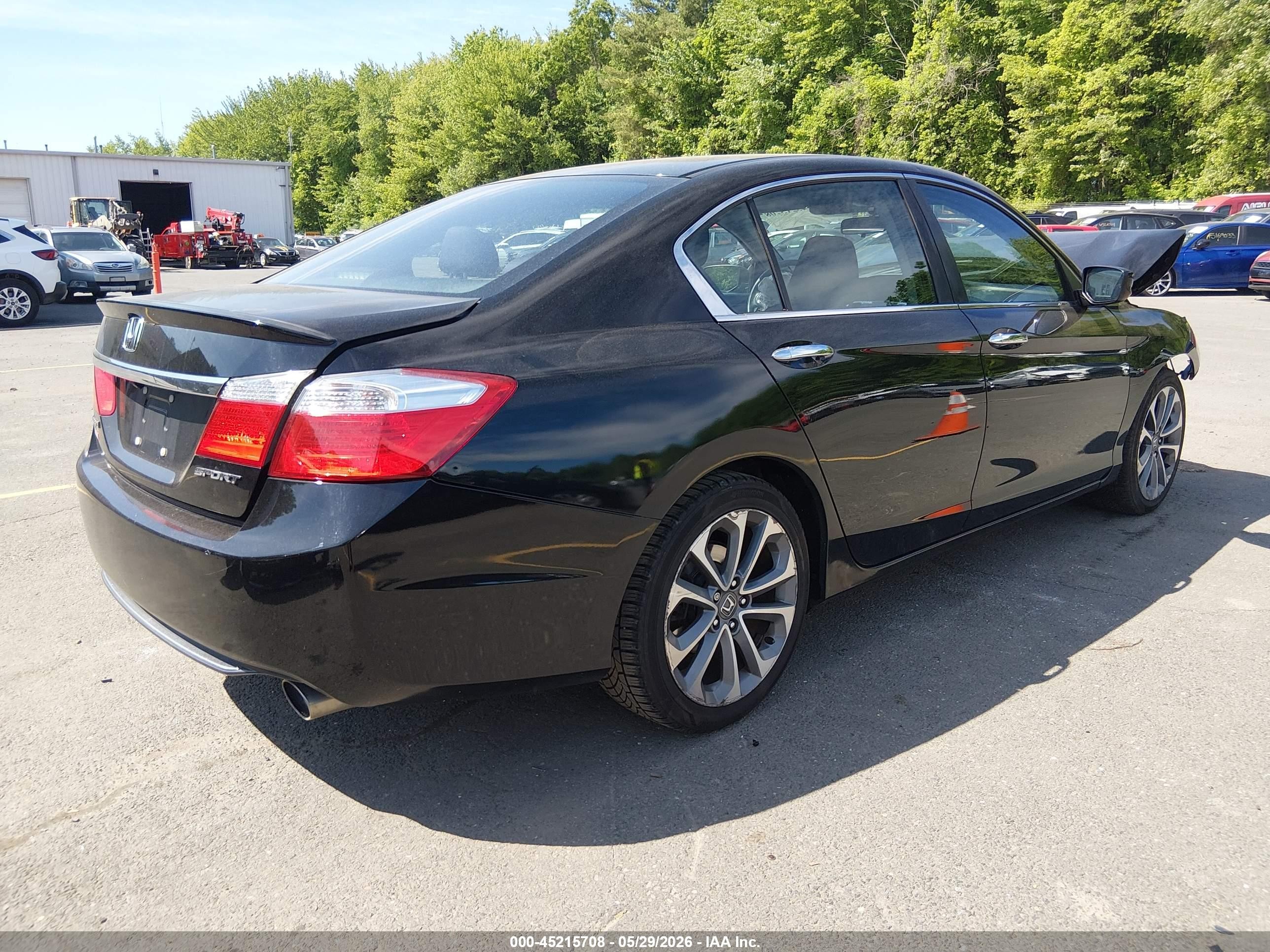 2015 Honda Accord Sport Black vin: 1HGCR2F50FA165696
