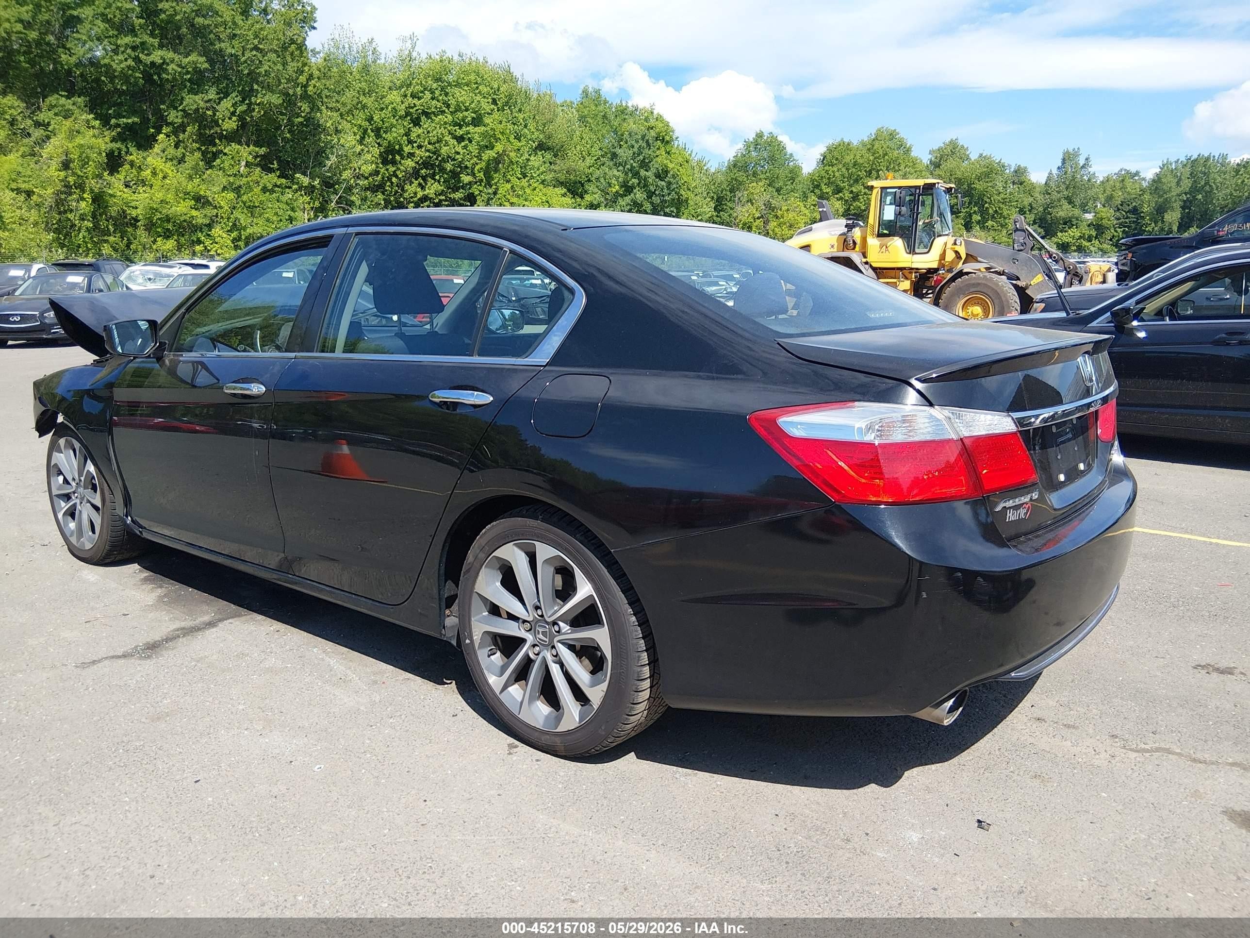 2015 Honda Accord Sport Black vin: 1HGCR2F50FA165696