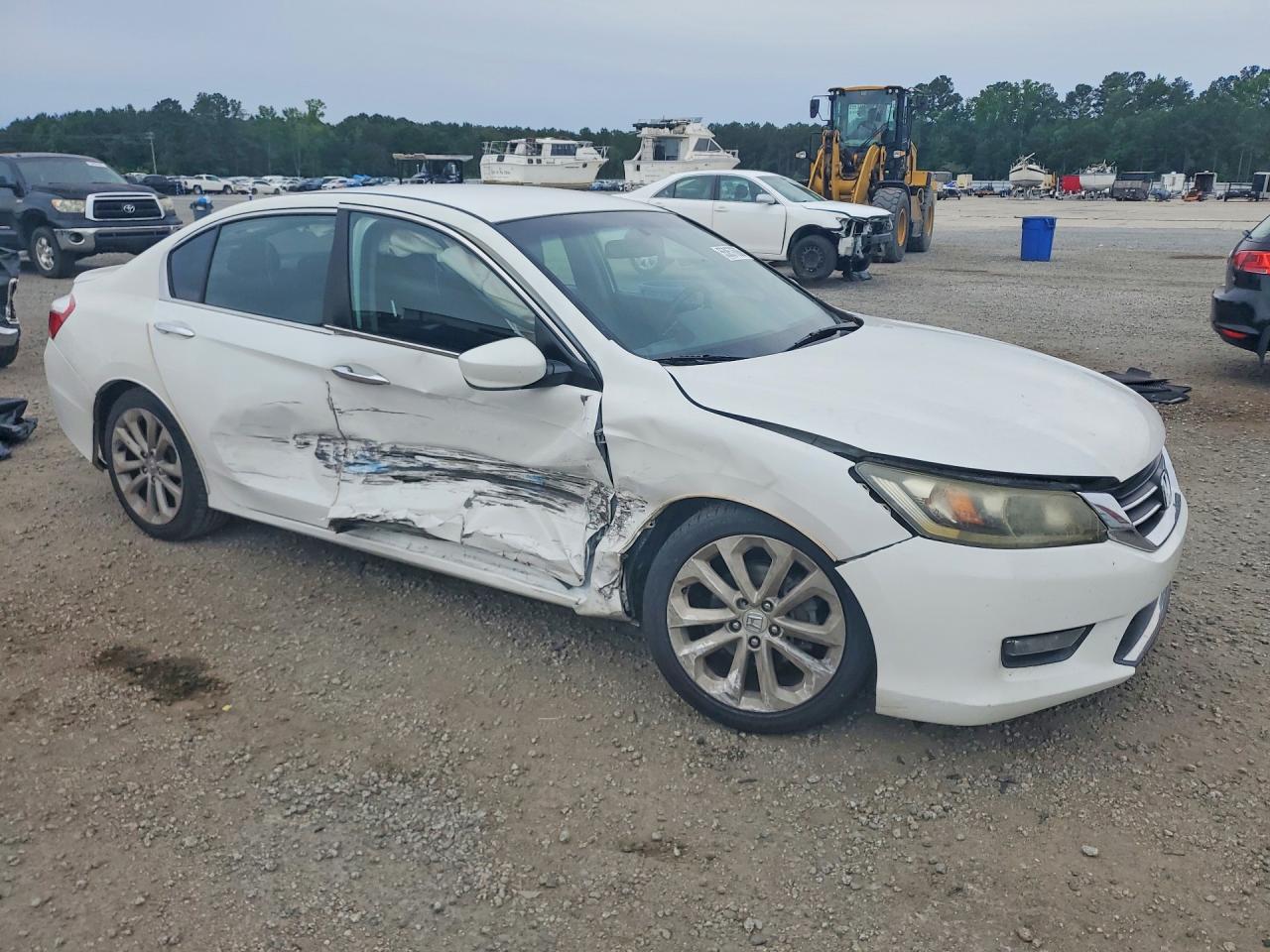 2015 Honda Accord Sport White vin: 1HGCR2F50FA194597