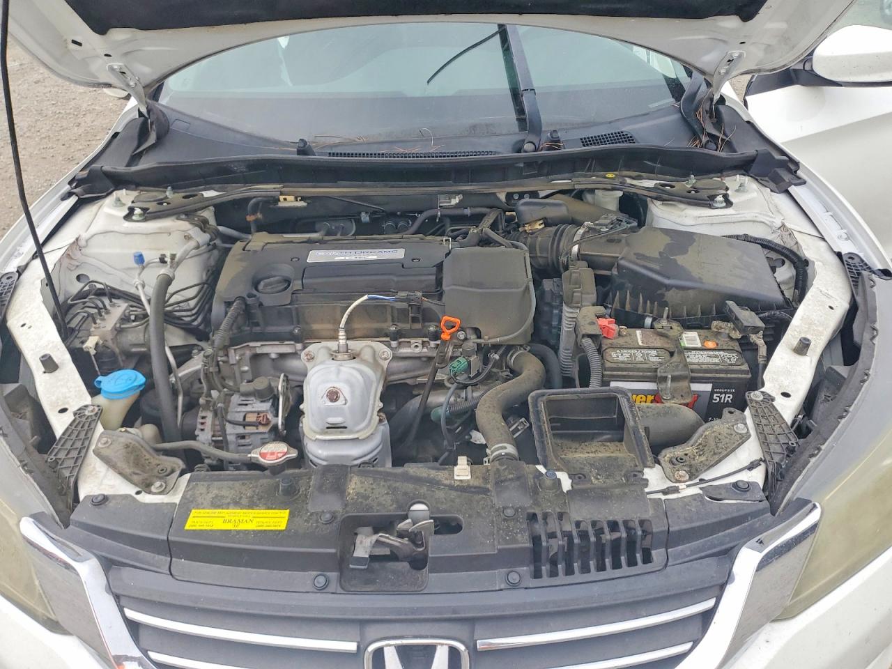 2015 Honda Accord Sport White vin: 1HGCR2F50FA194597