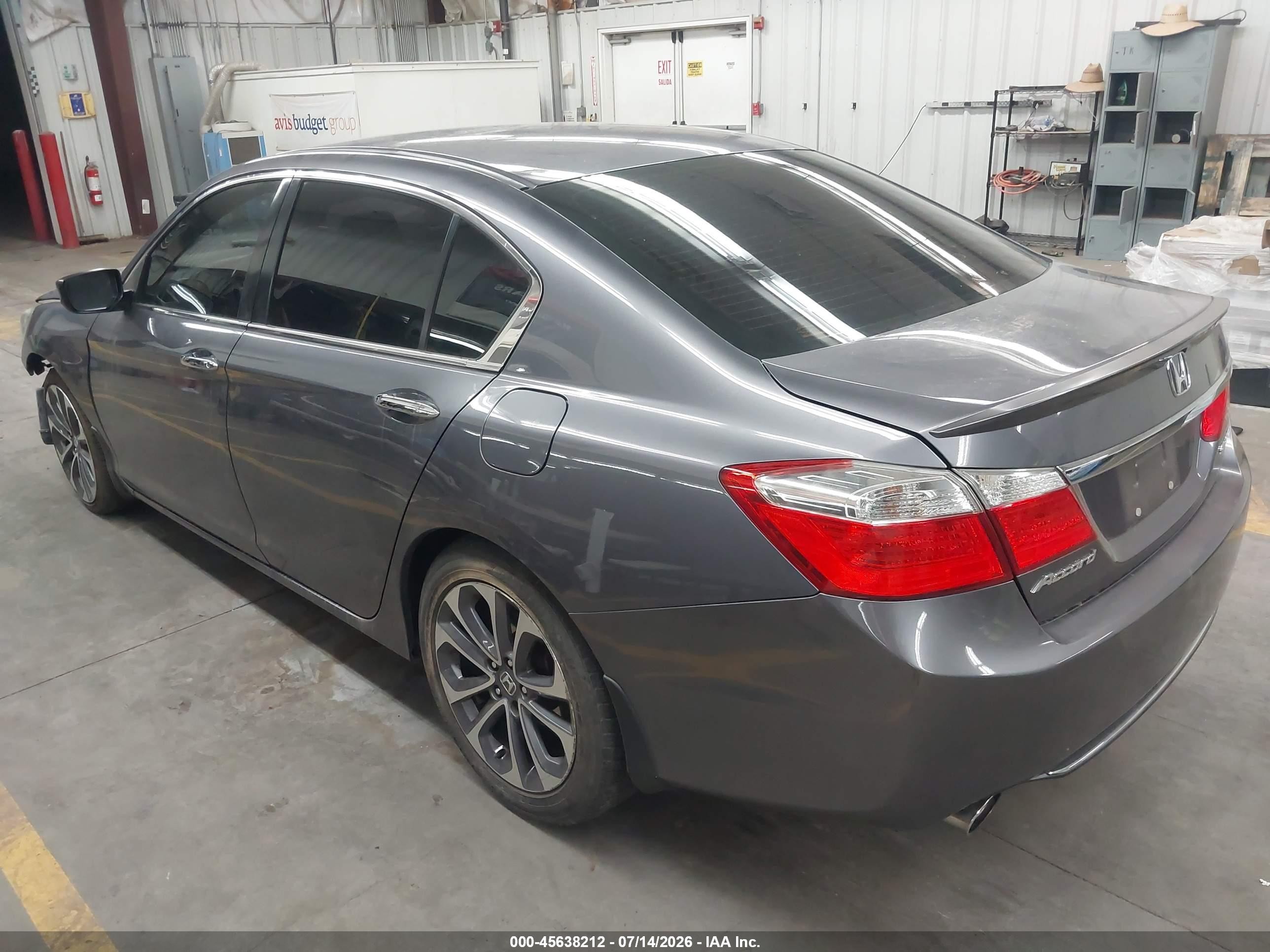 2015 Honda Accord Sport Gray vin: 1HGCR2F50FA222740